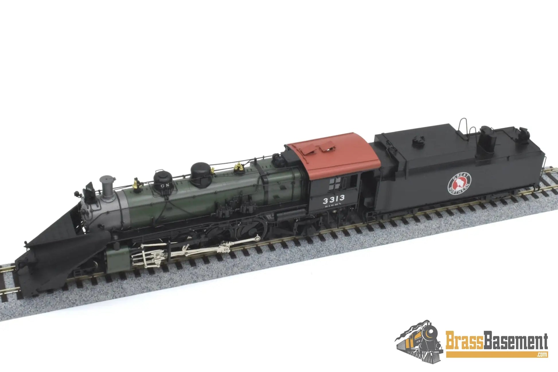 Ho Brass - W&R Gn Great Northern 2-8-2 O-5 #3313 Glacier Park W/ Plow F/P Last Samhongsa Model Steam