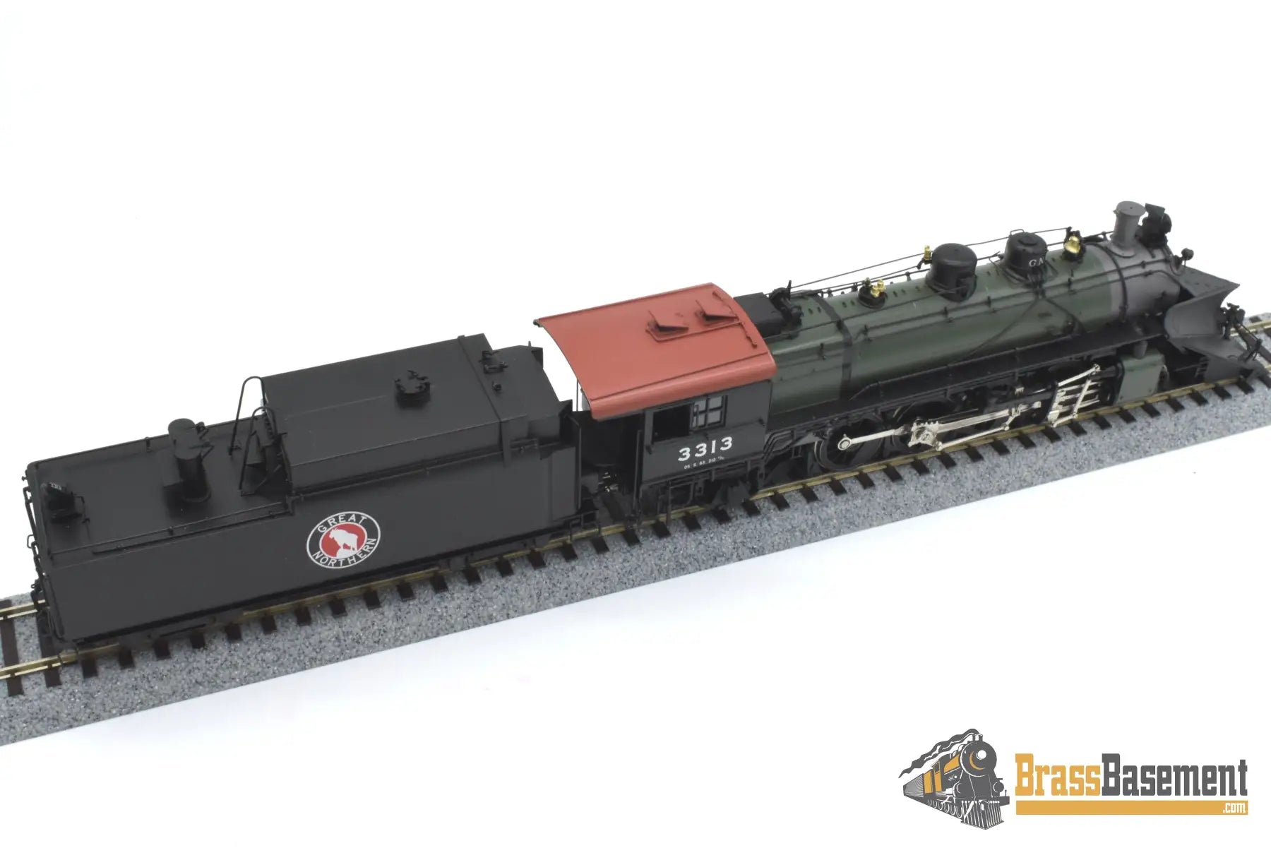 Ho Brass - W&R Gn Great Northern 2-8-2 O-5 #3313 Glacier Park W/ Plow F/P Last Samhongsa Model Steam