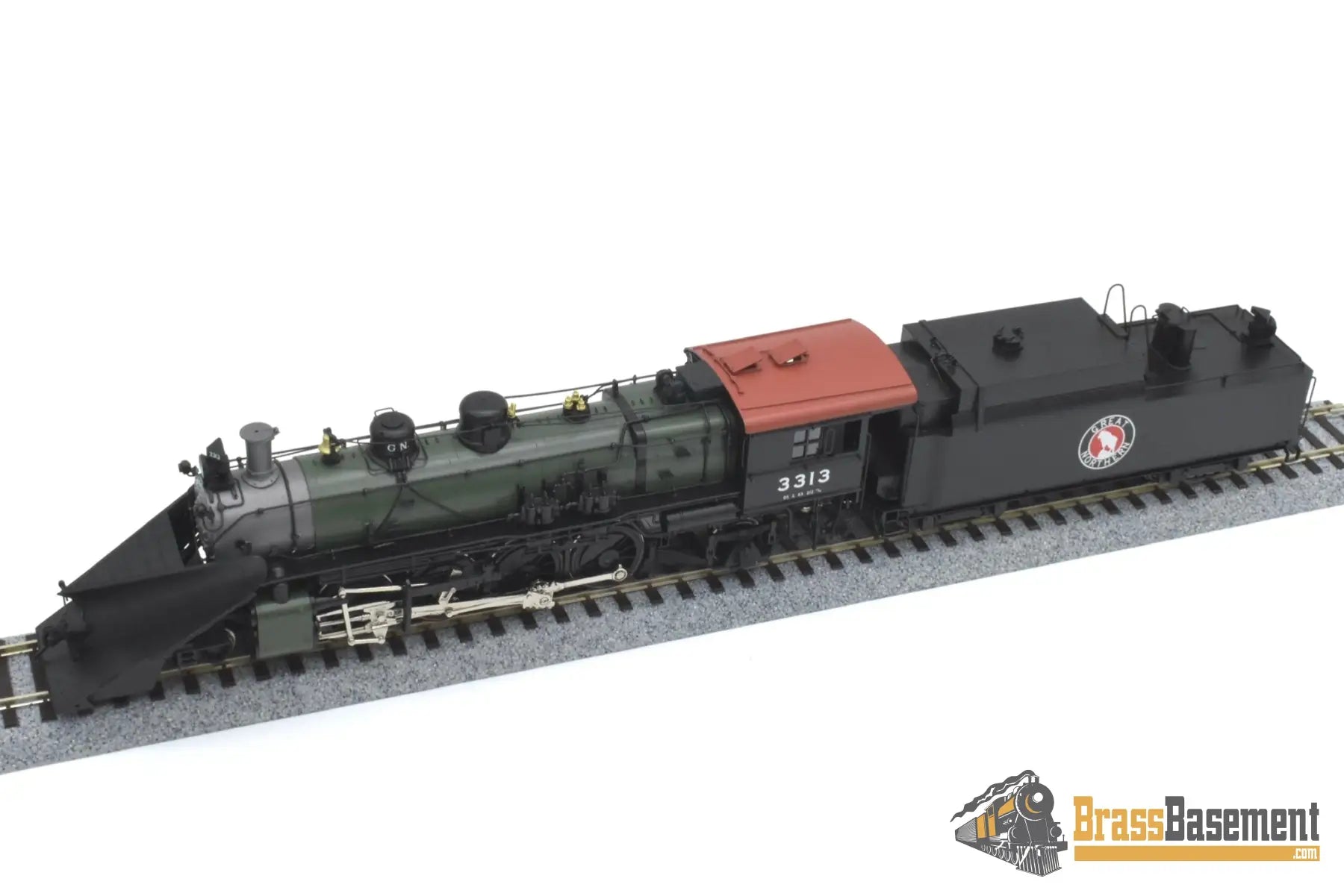 Ho Brass - W&R Gn Great Northern 2-8-2 O-5 #3313 Glacier Park W/ Plow F/P Last Samhongsa Model Steam