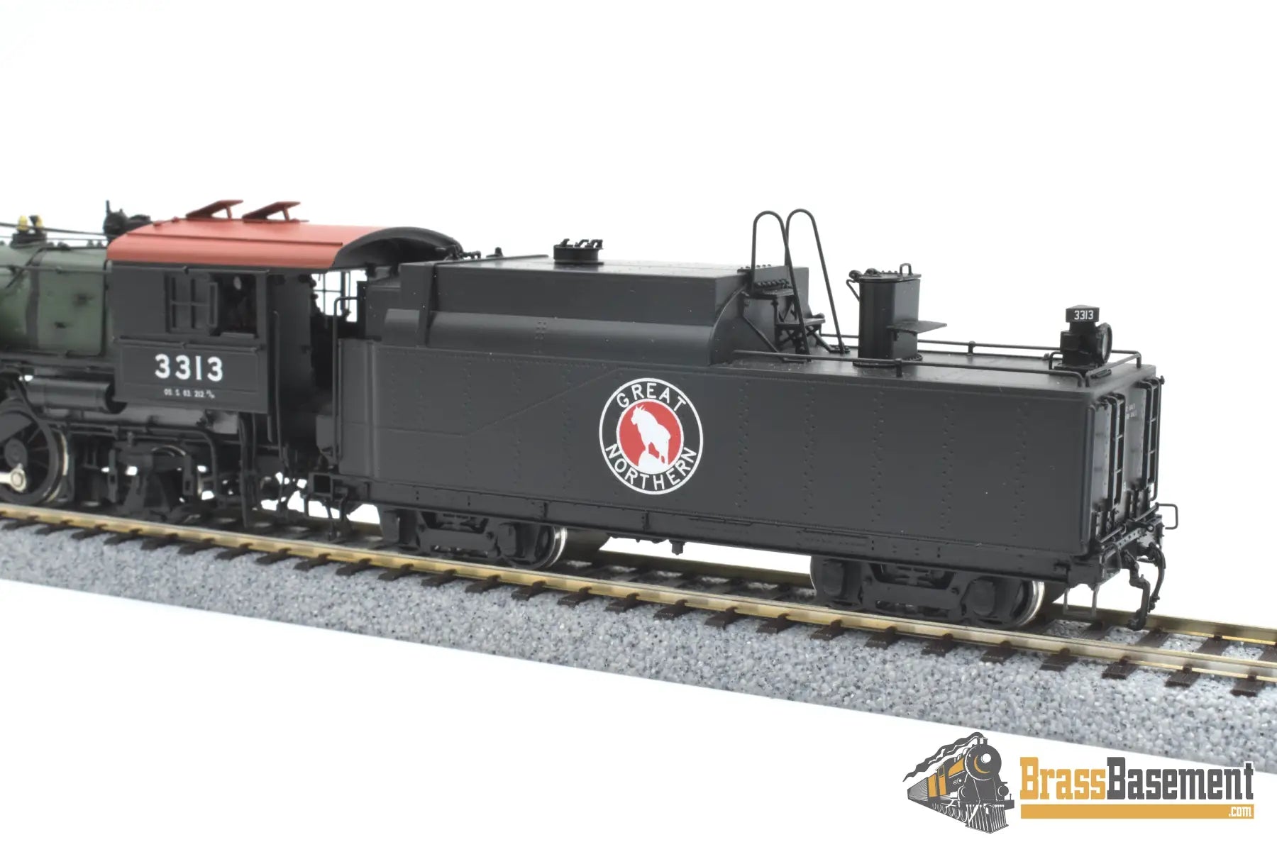 Ho Brass - W&R Gn Great Northern 2-8-2 O-5 #3313 Glacier Park W/ Plow F/P Last Samhongsa Model Steam