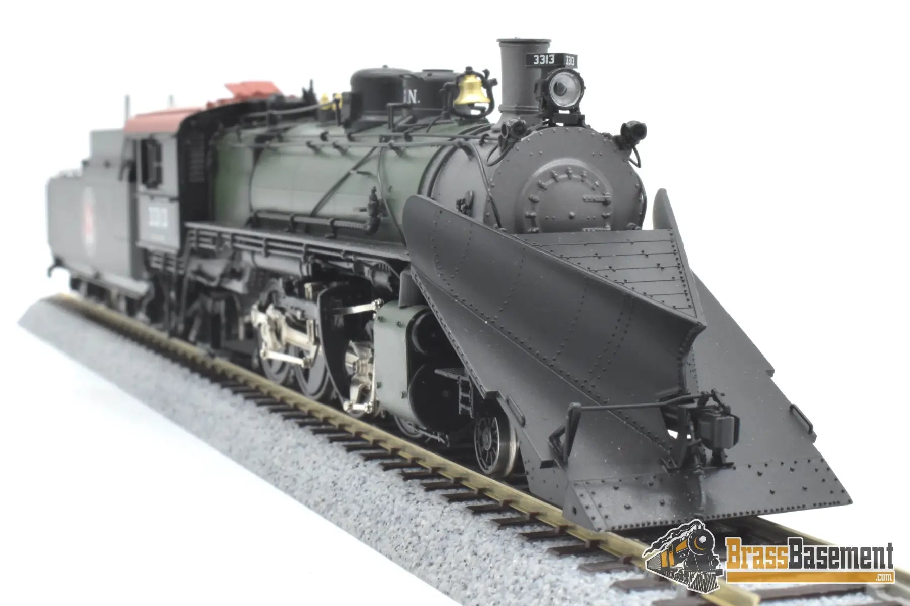 Ho Brass - W&R Gn Great Northern 2-8-2 O-5 #3313 Glacier Park W/ Plow F/P Last Samhongsa Model Steam