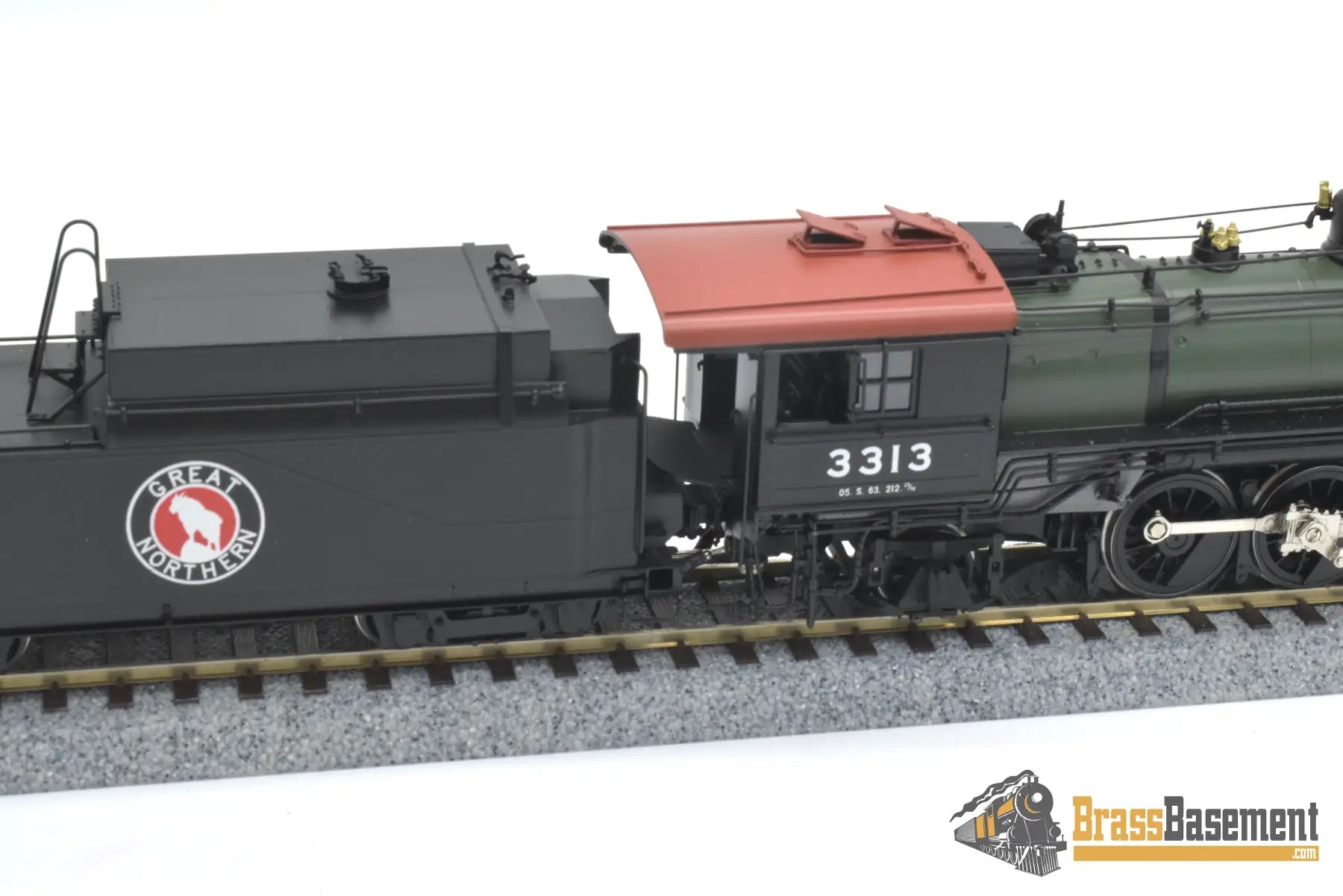 Ho Brass - W&R Gn Great Northern 2-8-2 O-5 #3313 Glacier Park W/ Plow F/P Last Samhongsa Model Steam