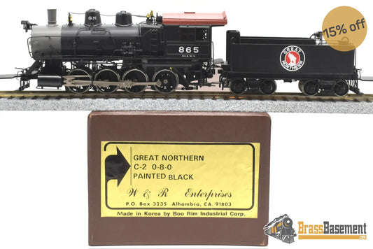 Ho Brass - W&R Great Northern Gn C - 2 0 - 8 - 0 #865 Fp Black Mint Boo Rim Steam