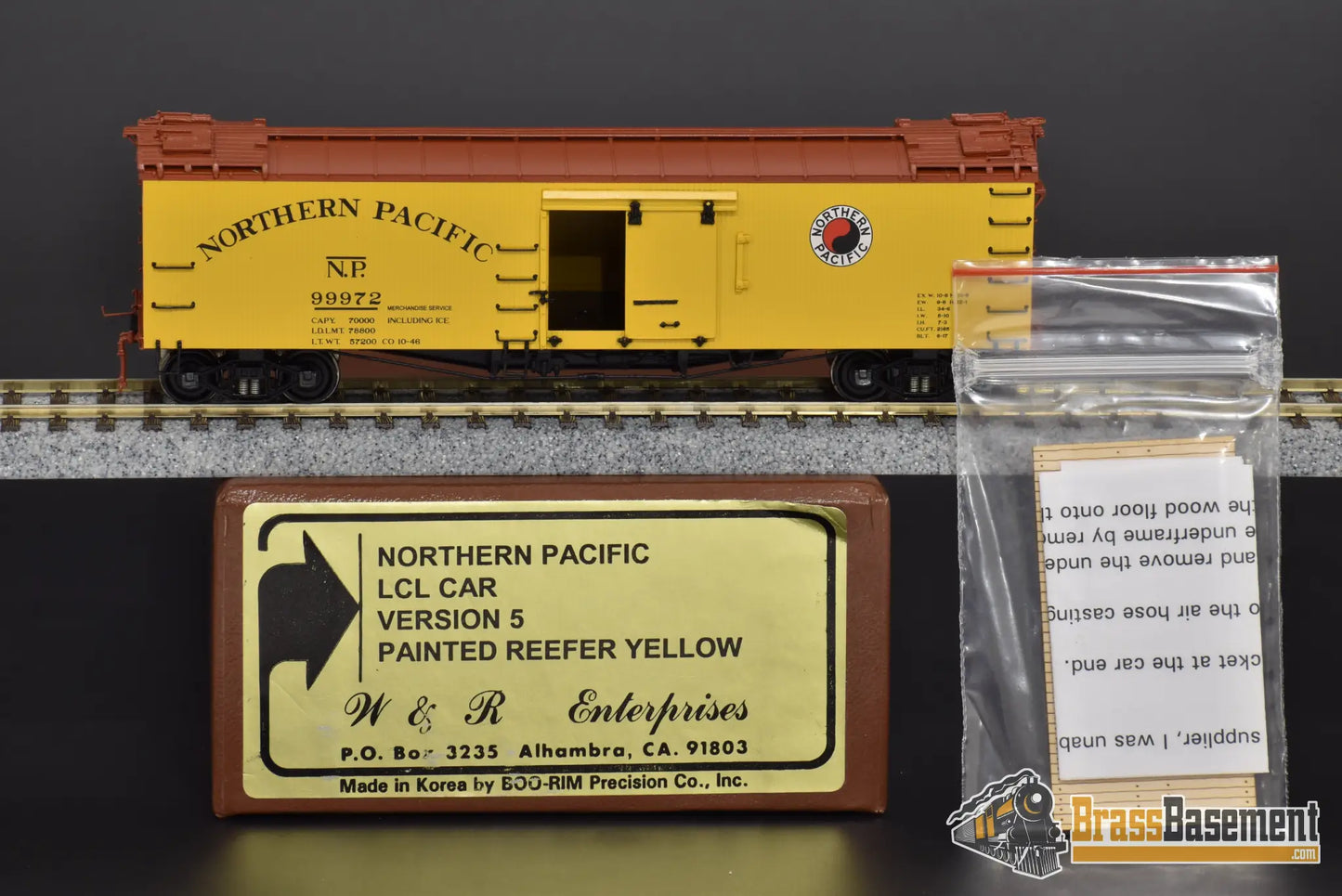 Ho Brass - W&R Lcl Boxcar/Reefer Boo - Rim Factory Paint Freight