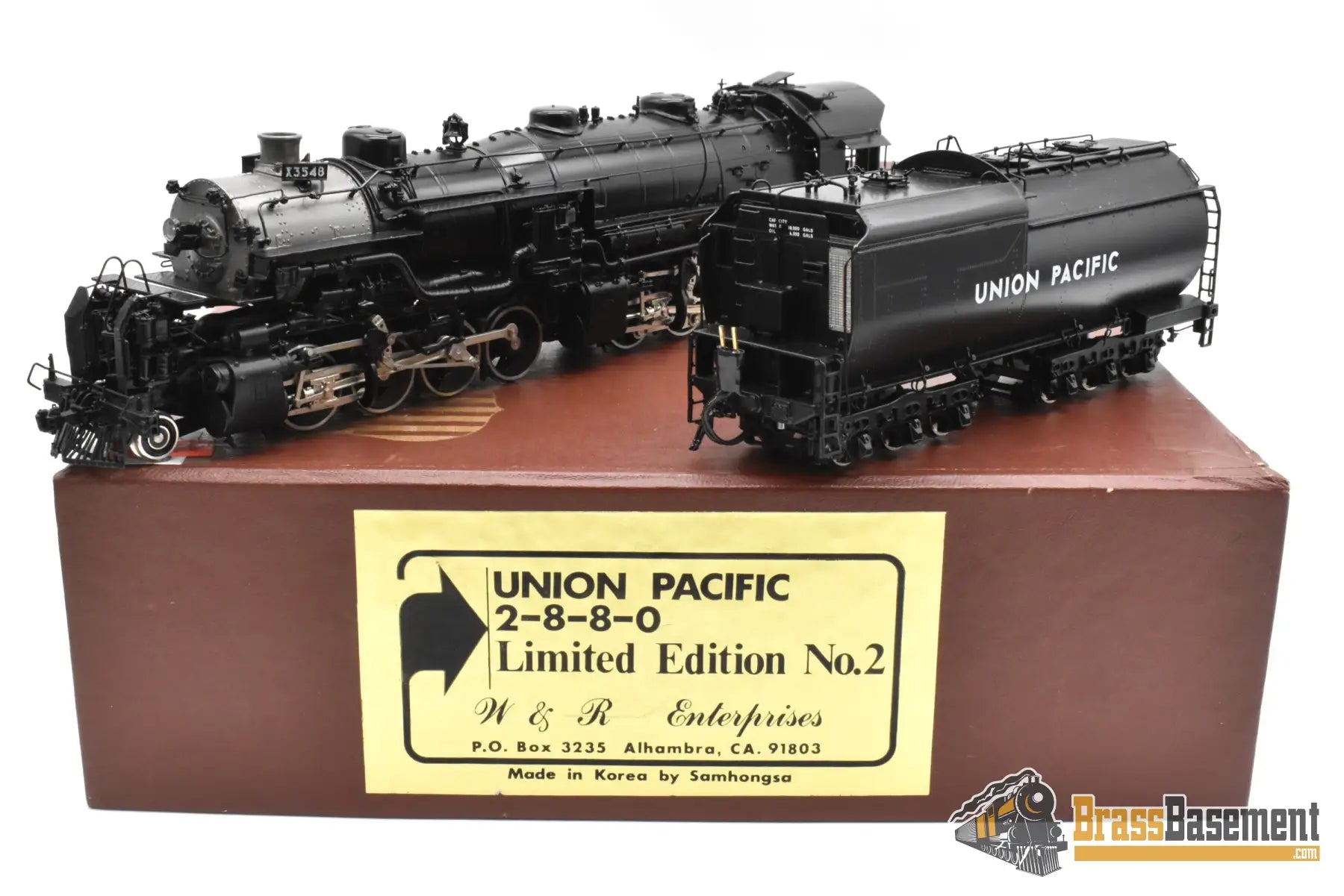 HO Brass - W&R LIMITED EDITION Union Pacific UP 2-8-8-0 #3548 ‘Bull Moose’ - MINT F/P Steam