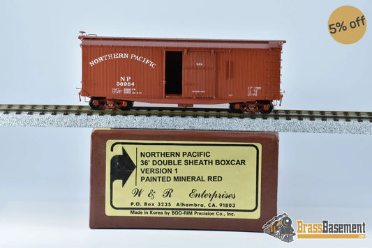Ho Brass - W&R Northern Pacific 36’ Double Sheath Boxcar Vers. 1 Freight