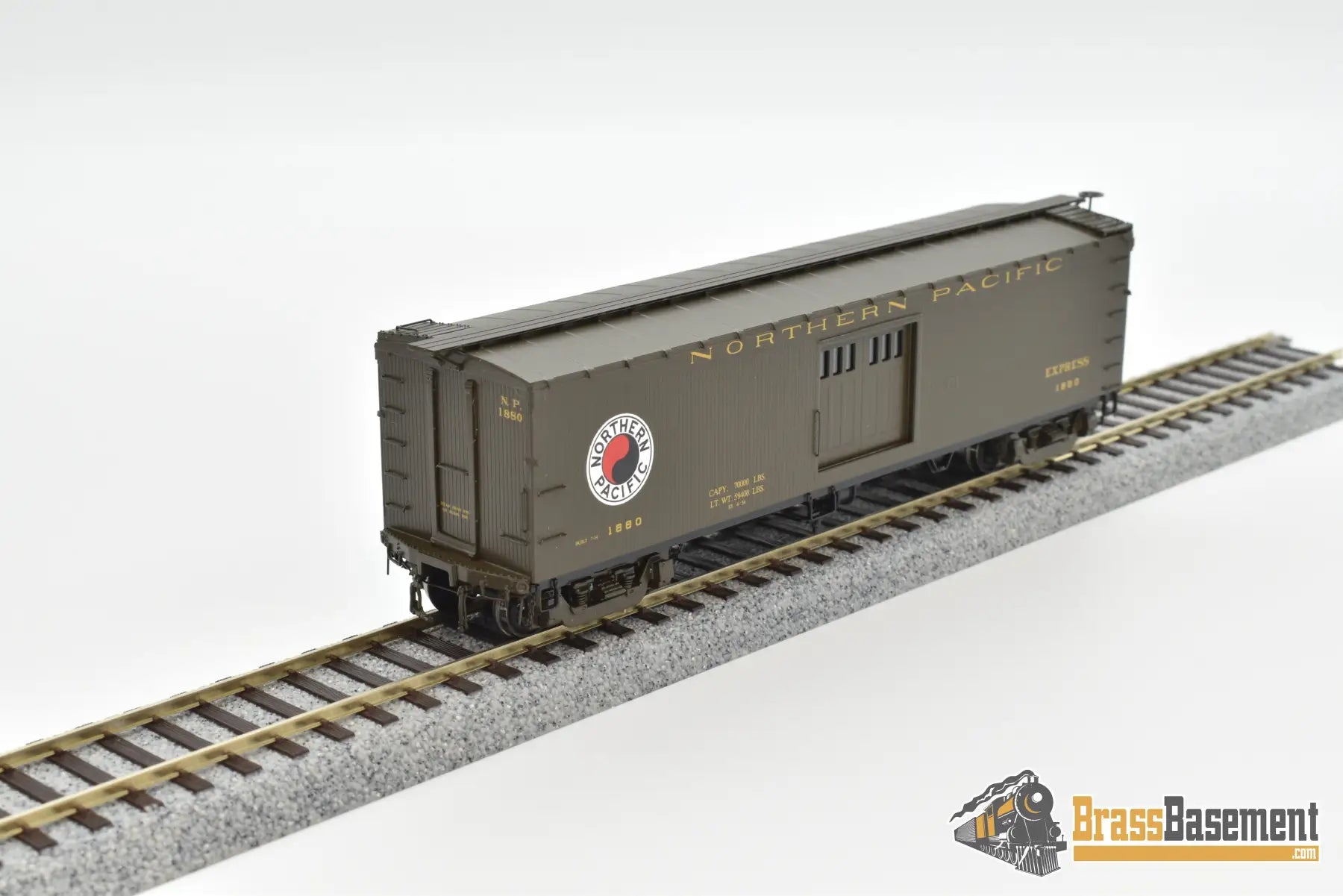 Ho Brass - W&R Northern Pacific Express Boxcar 7’ Doors Vers. 1 Factory Paint Mint Freight