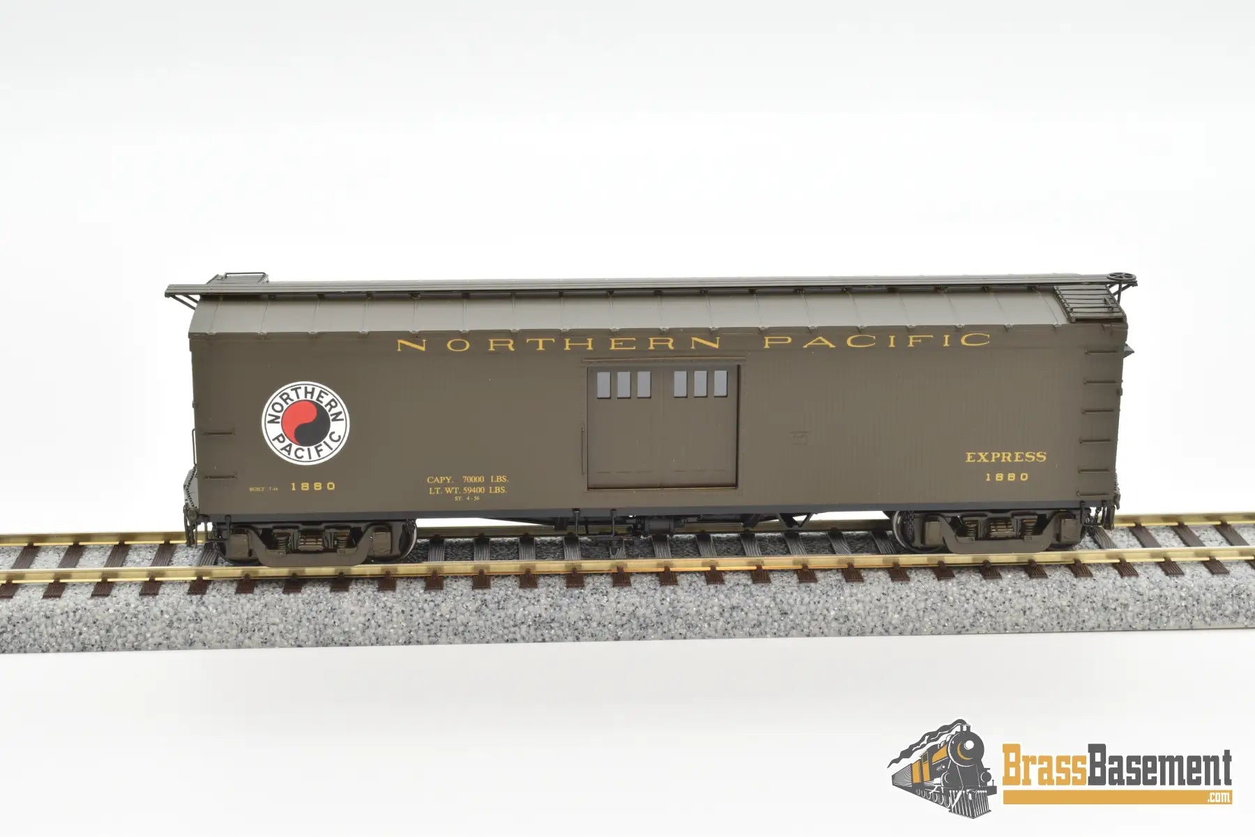 Ho Brass - W&R Northern Pacific Express Boxcar 7’ Doors Vers. 1 Factory Paint Mint Freight