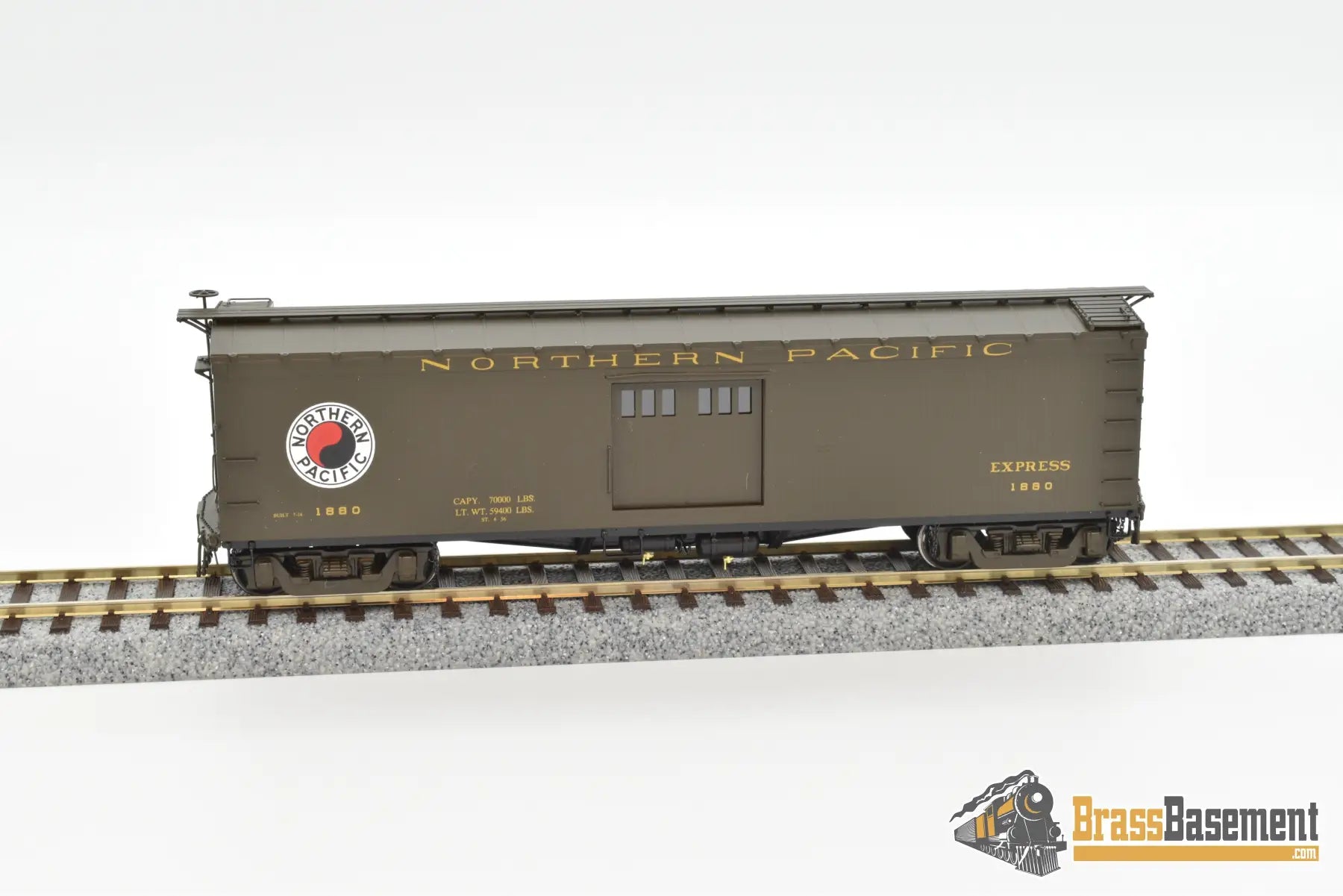 Ho Brass - W&R Northern Pacific Express Boxcar 7’ Doors Vers. 1 Factory Paint Mint Freight