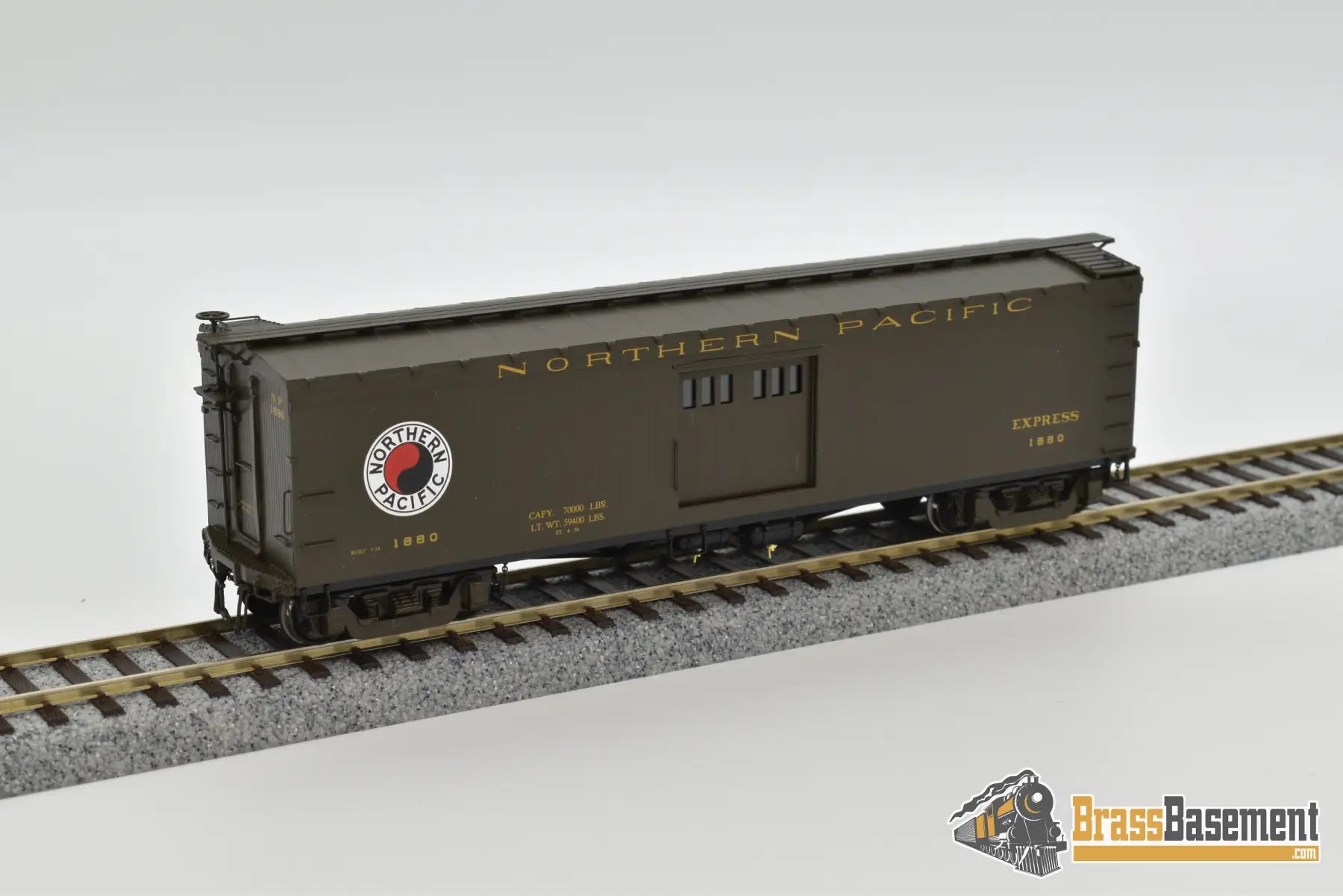 Ho Brass - W&R Northern Pacific Express Boxcar 7’ Doors Vers. 1 Factory Paint Mint Freight