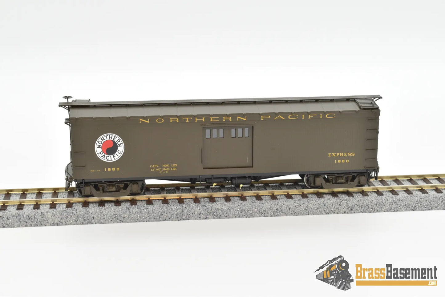 Ho Brass - W&R Northern Pacific Express Boxcar 7’ Doors Vers. 1 Factory Paint Mint Freight