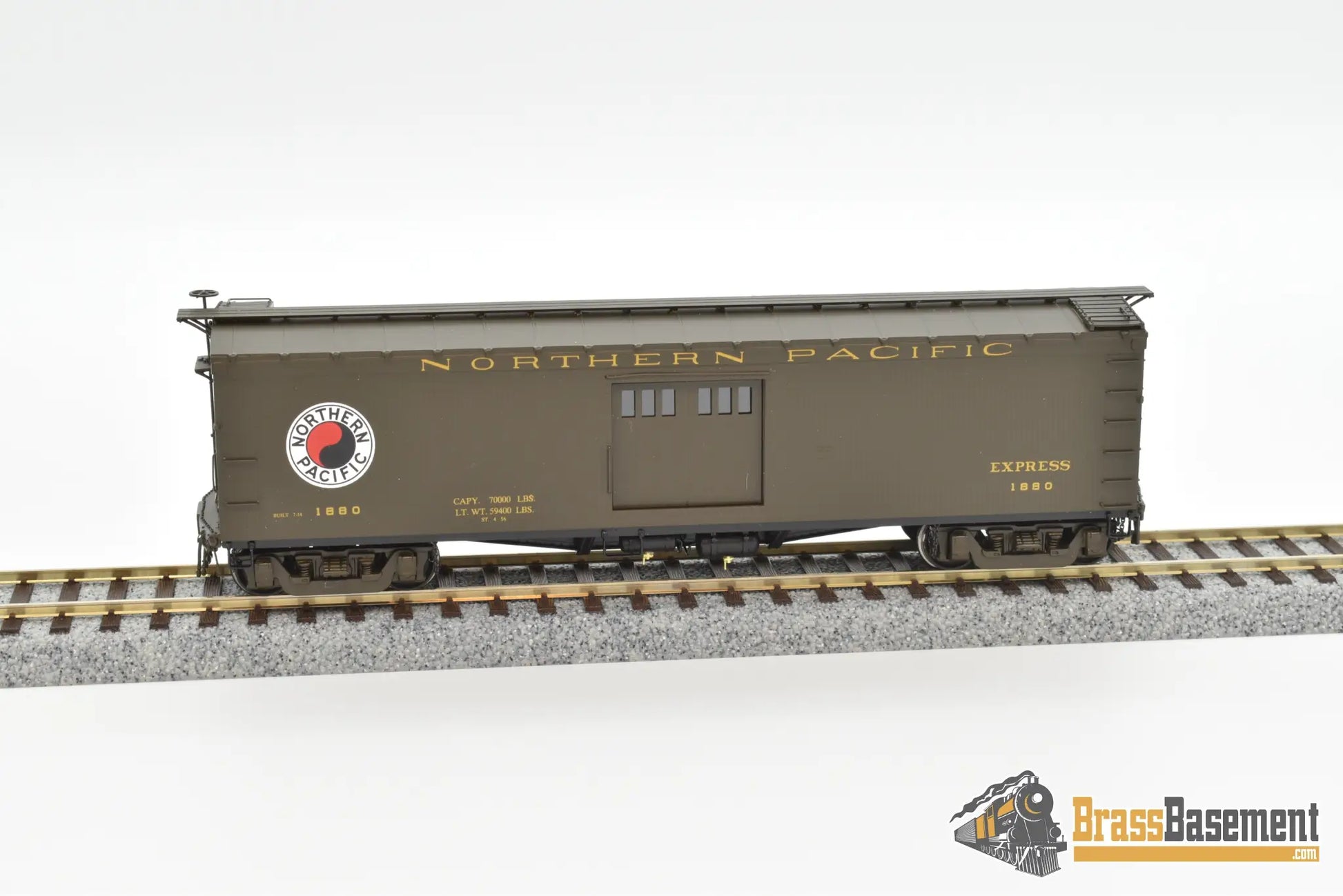Ho Brass - W&R Northern Pacific Express Boxcar 7’ Doors Vers. 1 Factory Paint Mint Freight