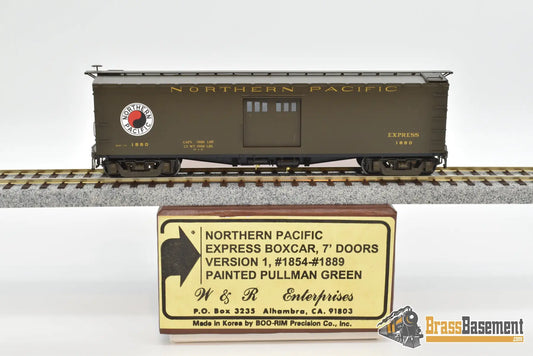Ho Brass - W&R Northern Pacific Express Boxcar 7’ Doors Vers. 1 Factory Paint Mint Freight