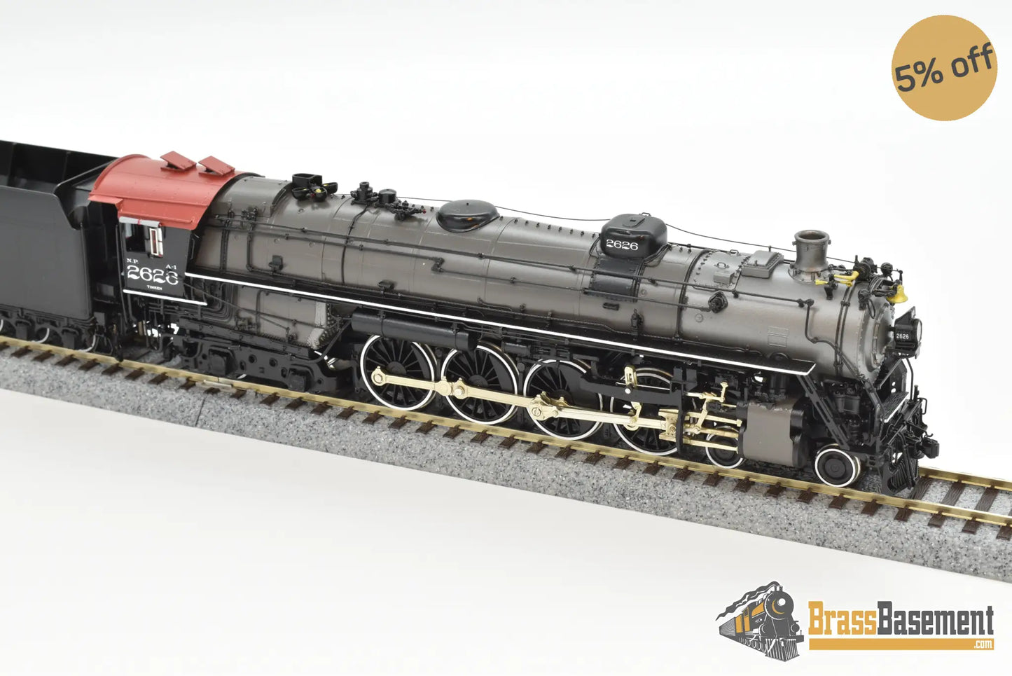 Ho Brass - W&R Northern Pacific Np 2626 A - 1 Ex - Timken Four Aces Version 2 Coal Steam