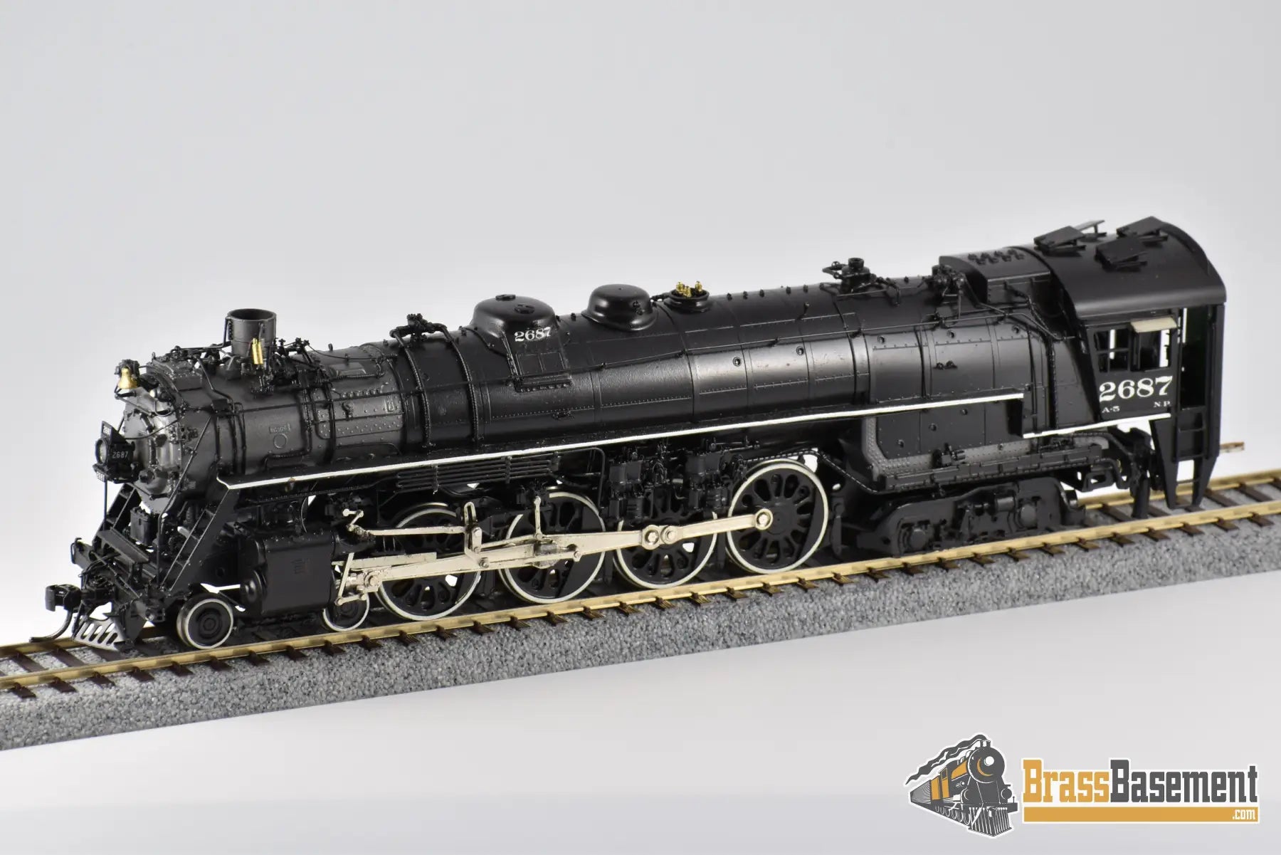 Ho Brass - W&R Northern Pacific Np A - 5 4 - 8 - 4 Nicely Custom Painted Steam