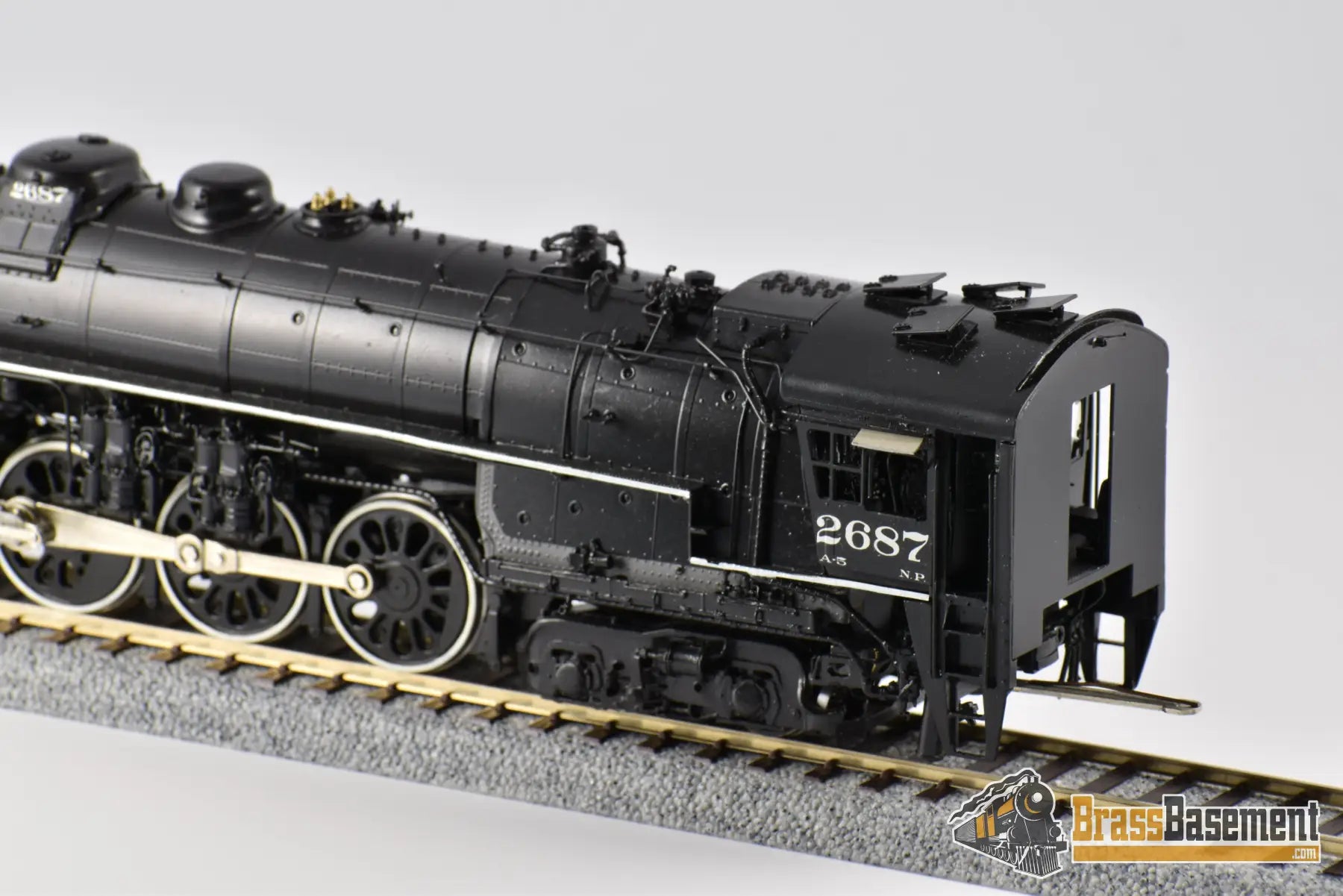 Ho Brass - W&R Northern Pacific Np A - 5 4 - 8 - 4 Nicely Custom Painted Steam