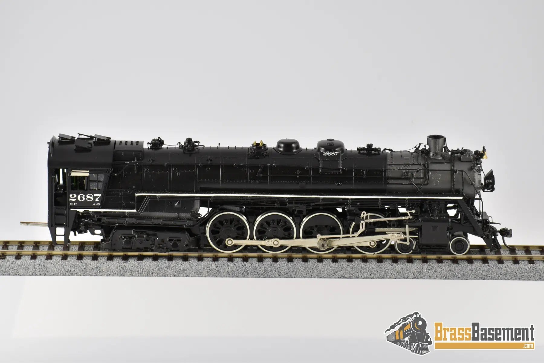 Ho Brass - W&R Northern Pacific Np A - 5 4 - 8 - 4 Nicely Custom Painted Steam