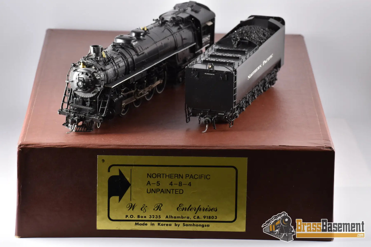 Ho Brass - W&R Northern Pacific Np A - 5 4 - 8 - 4 Nicely Custom Painted Steam