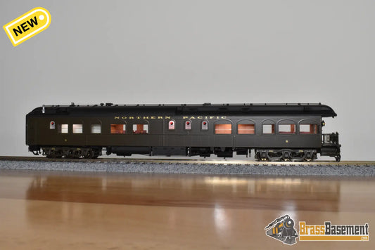 HO Brass - W&R NP Northern Pacific Business Car #5 ’Pullman Green’ - Lighted - Mint Passenger