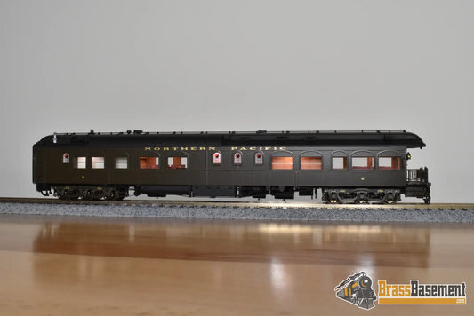 HO Brass - W&R NP Northern Pacific Business Car #5 ’Pullman Green’ - Lighted - Mint Passenger