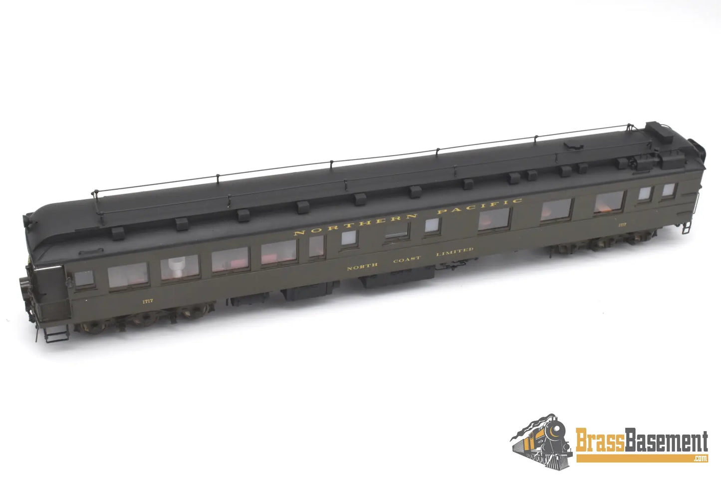 Ho Brass - W&R Np Northern Pacific Observation #1717 ’North Coast Limited’ Lighted Passenger
