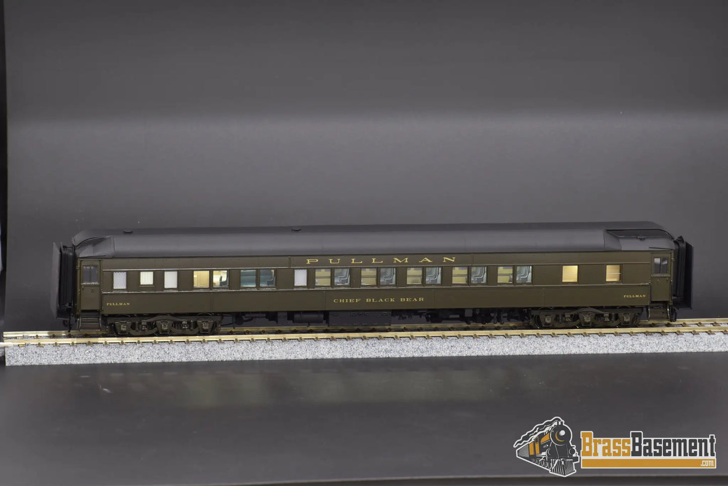 Ho Brass - W&R Pullman 10 - 1 - 1 ’Chief Black Bear’ Sleeper Green Passenger