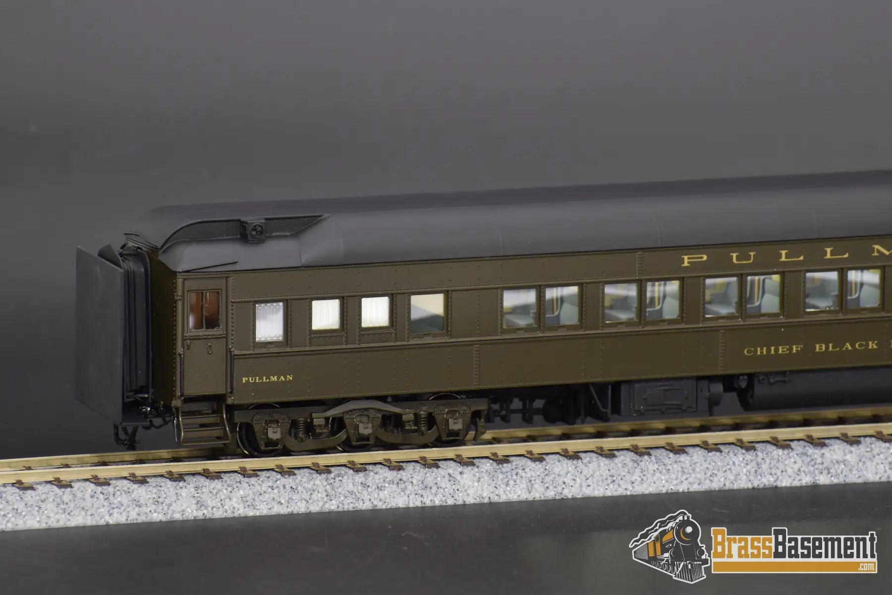Ho Brass - W&R Pullman 10 - 1 - 1 ’Chief Black Bear’ Sleeper Green Passenger