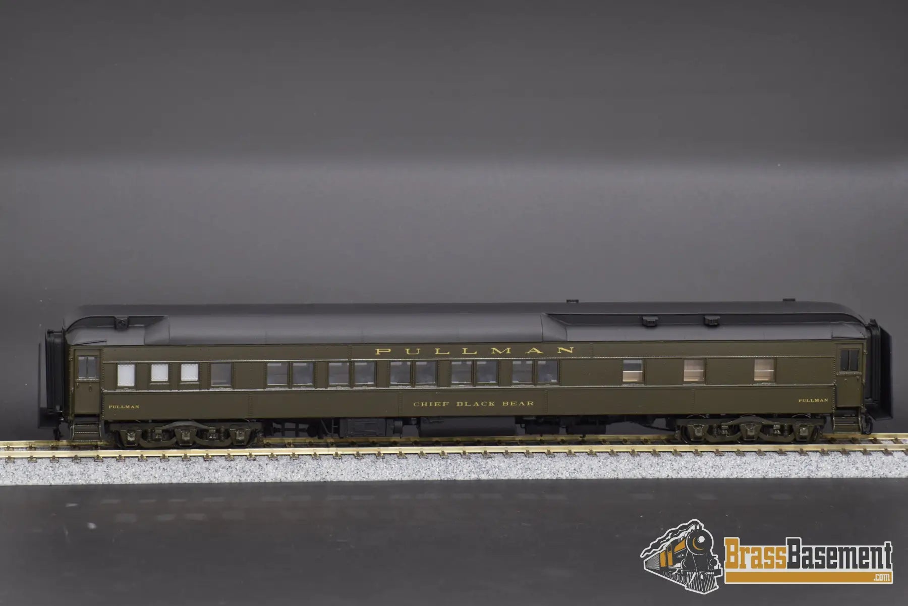 Ho Brass - W&R Pullman 10 - 1 - 1 ’Chief Black Bear’ Sleeper Green Passenger