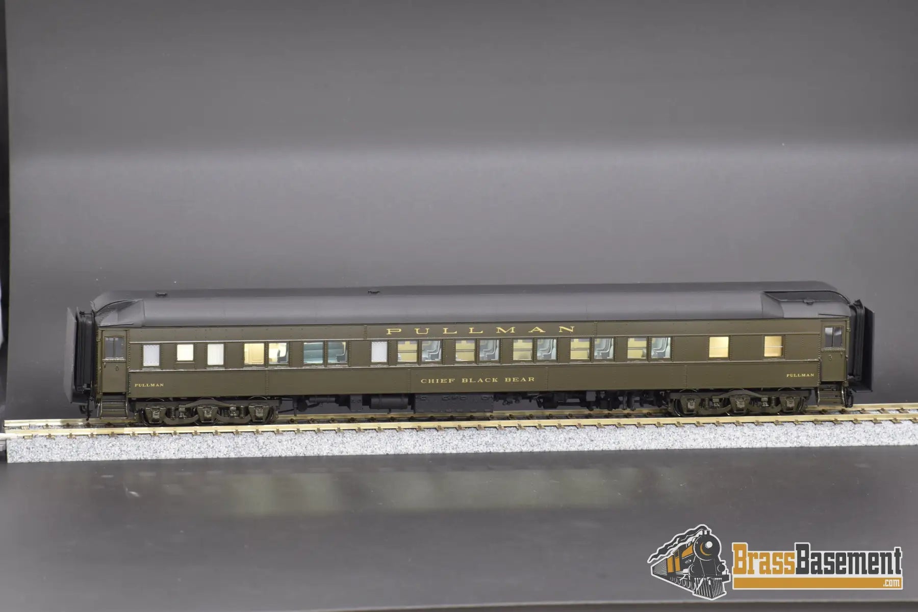 Ho Brass - W&R Pullman 10 - 1 - 1 ’Chief Black Bear’ Sleeper Green Passenger
