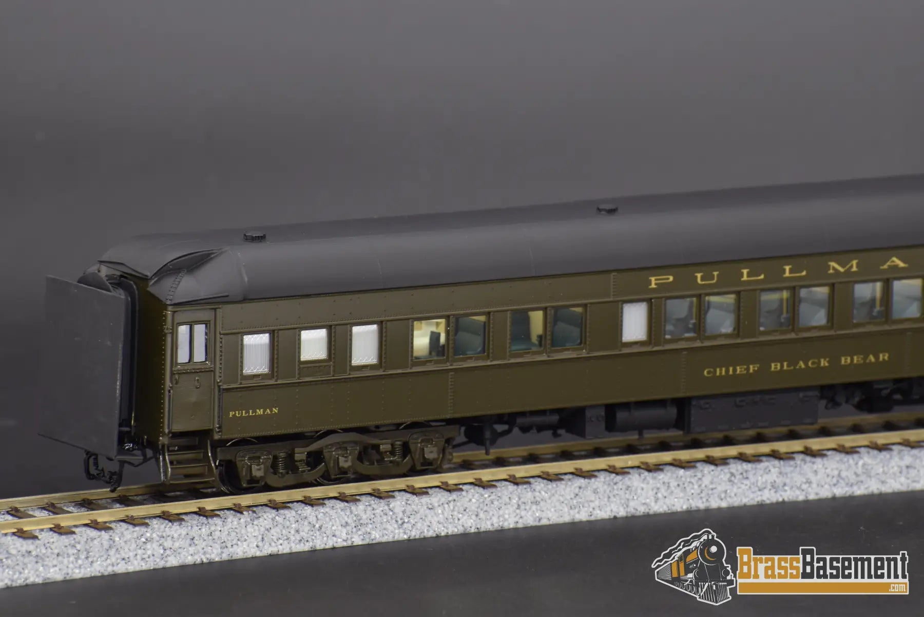 Ho Brass - W&R Pullman 10 - 1 - 1 ’Chief Black Bear’ Sleeper Green Passenger