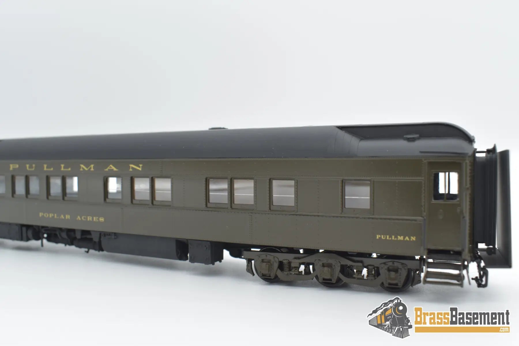 Ho Brass - W&R Pullman 6 - 6 Heavyweight Poplar Acres F/P Pull.green Boo - Rim Passenger