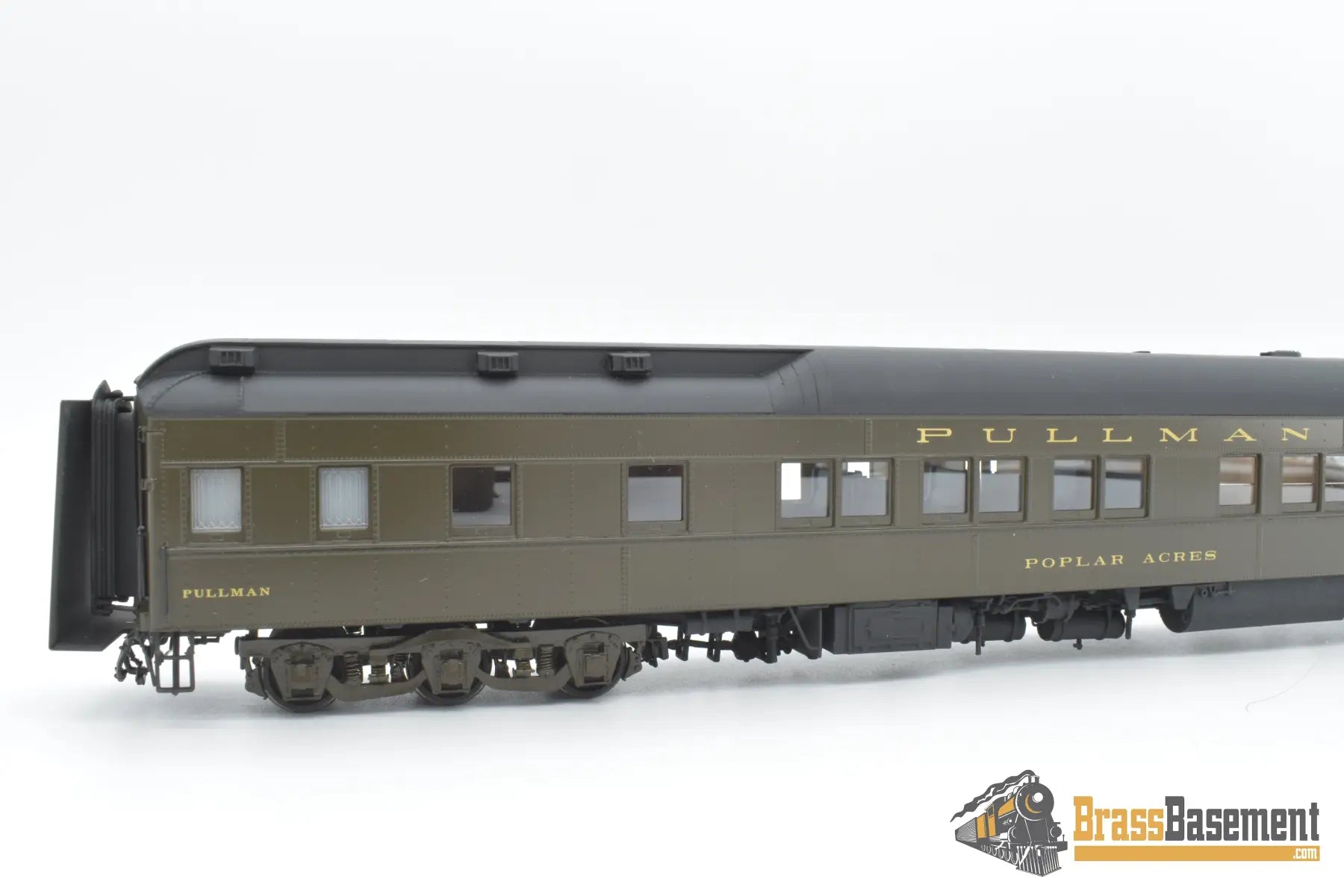 Ho Brass - W&R Pullman 6 - 6 Heavyweight Poplar Acres F/P Pull.green Boo - Rim Passenger