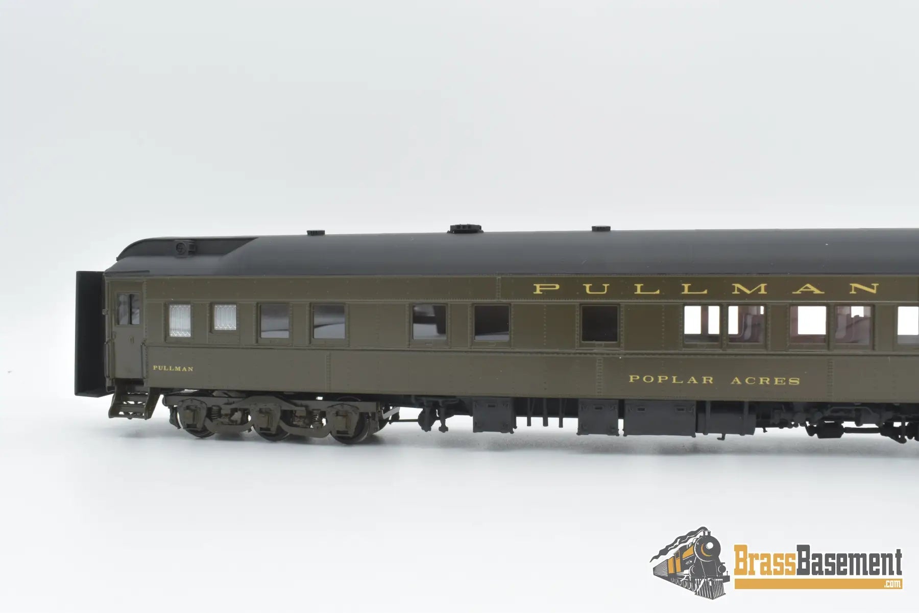 Ho Brass - W&R Pullman 6 - 6 Heavyweight Poplar Acres F/P Pull.green Boo - Rim Passenger