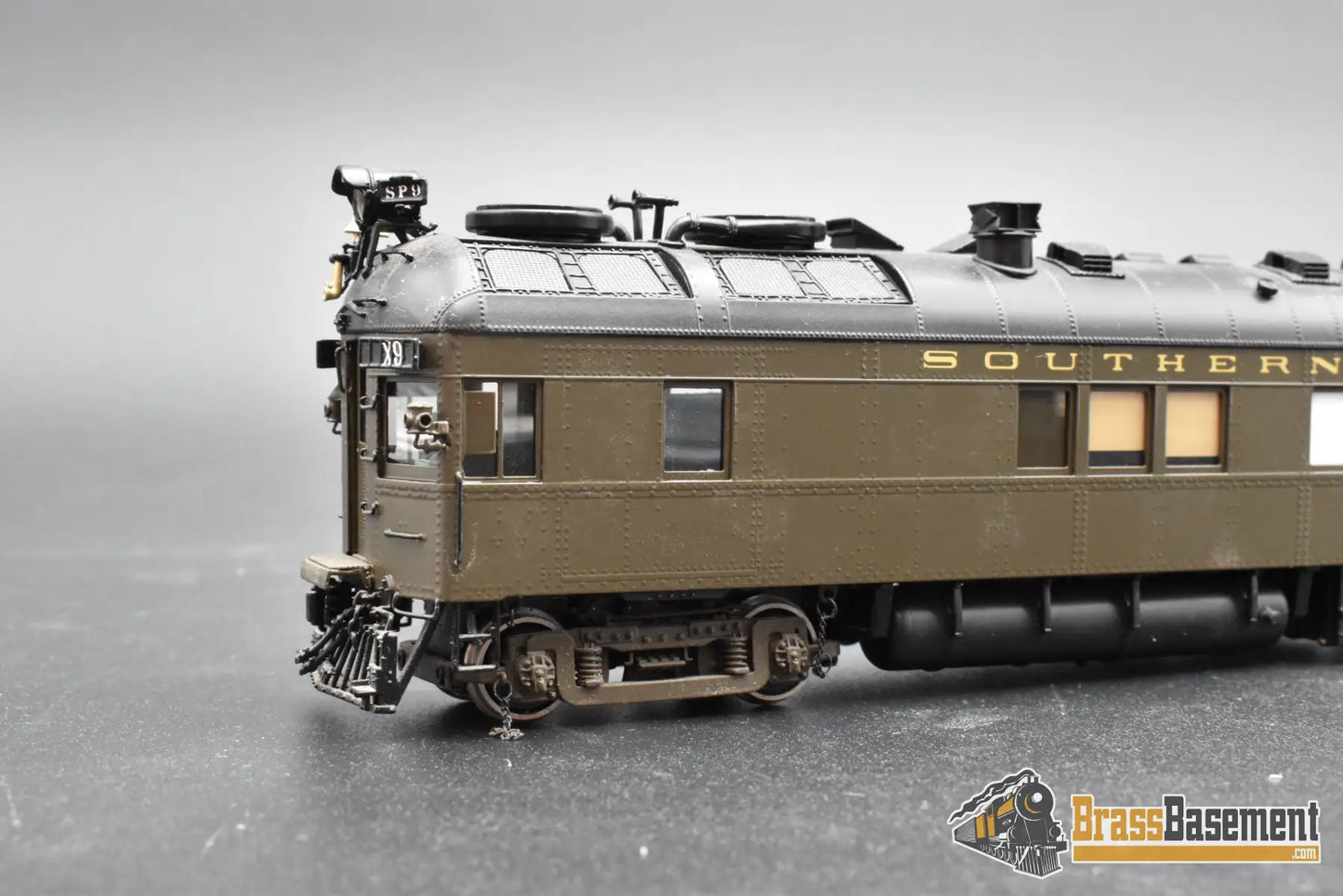 HO Brass - W&R Southern Pacific Lines SPL #9 Motor-Car Doodlebug - Samhongsa - FP - No Box Passenger