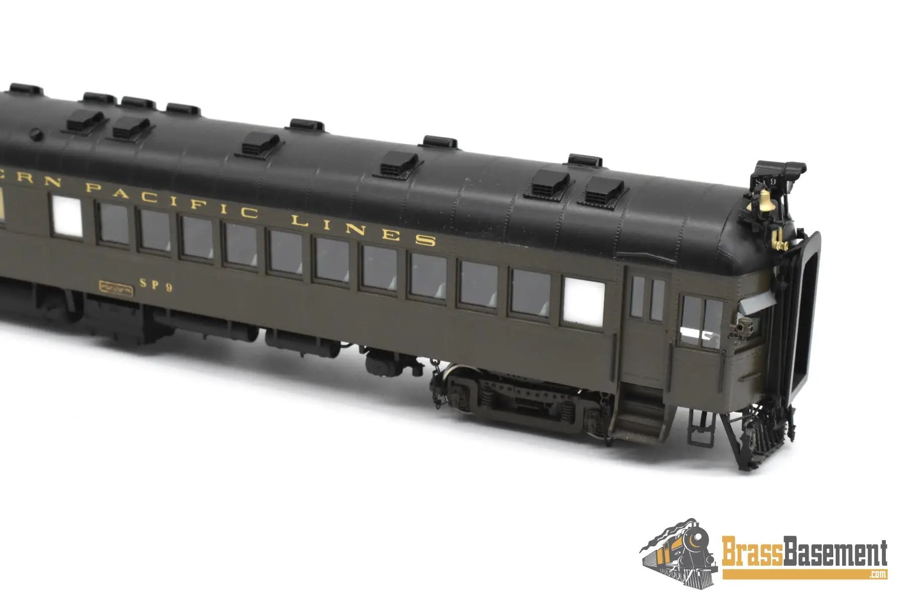 HO Brass - W&R Southern Pacific Lines SPL #9 Brill Gas Electric Doodlebug - Samhongsa - FP - No Box Passenger