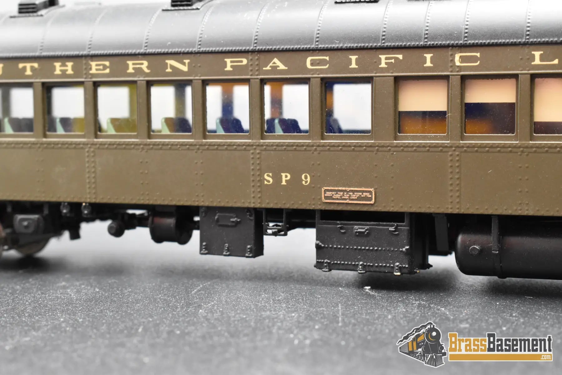HO Brass - W&R Southern Pacific Lines SPL #9 Motor-Car Doodlebug - Samhongsa - FP - No Box Passenger