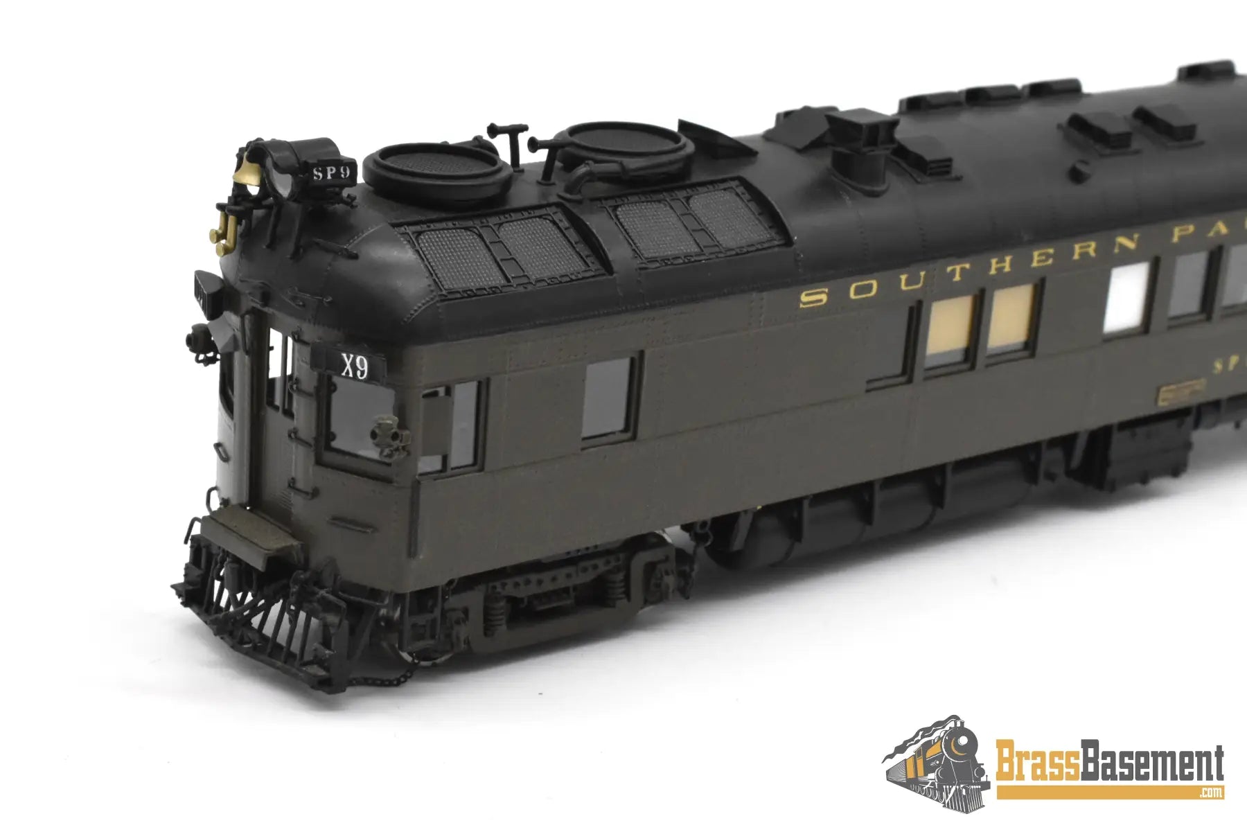 HO Brass - W&R Southern Pacific Lines SPL #9 Brill Gas Electric Doodlebug - Samhongsa - FP - No Box Passenger