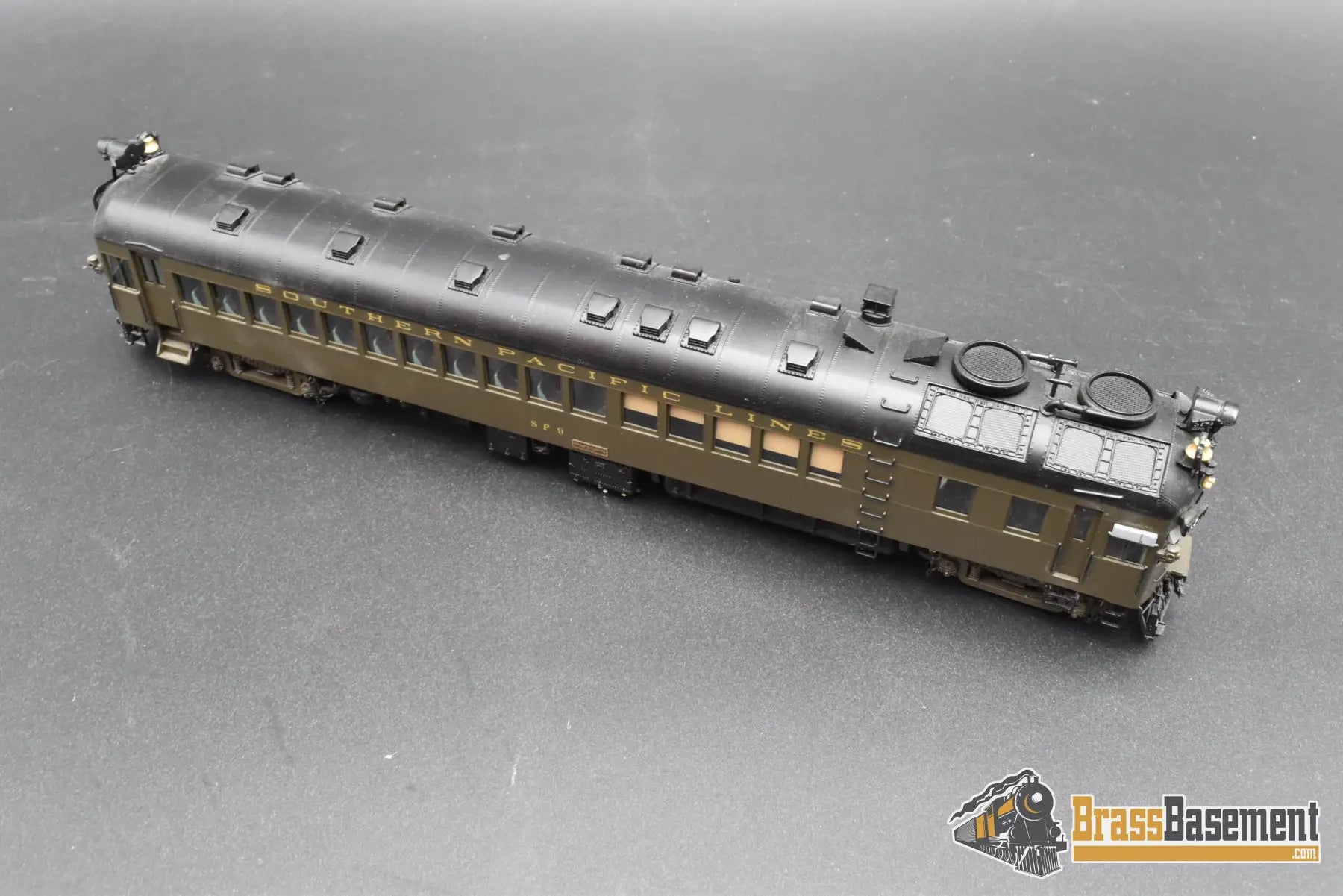 HO Brass - W&R Southern Pacific Lines SPL #9 Motor-Car Doodlebug - Samhongsa - FP - No Box Passenger