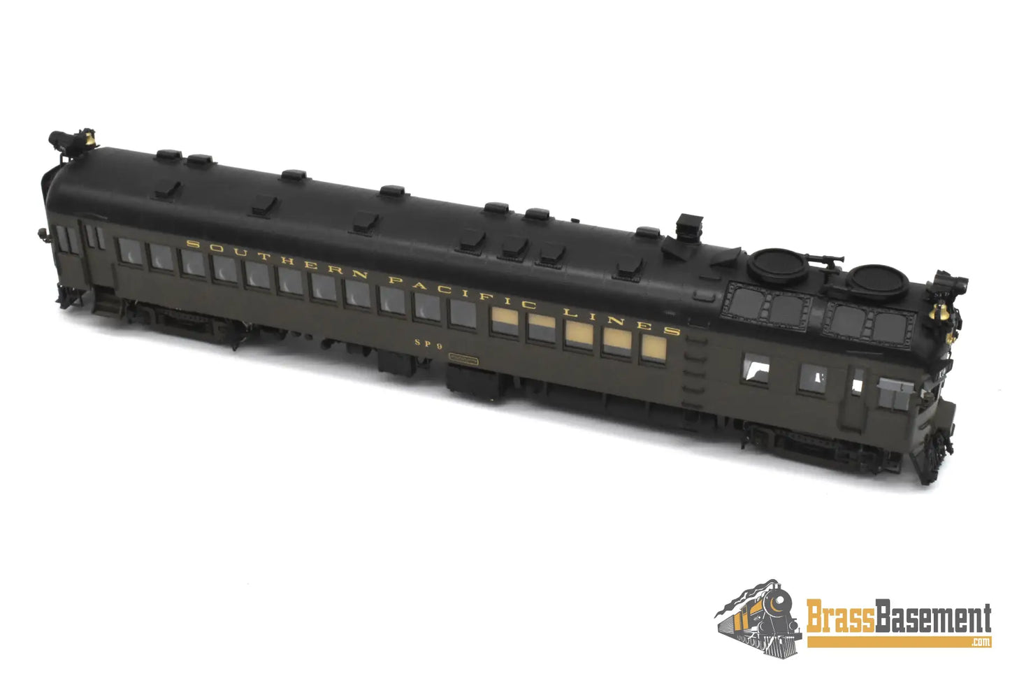 HO Brass - W&R Southern Pacific Lines SPL #9 Brill Gas Electric Doodlebug - Samhongsa - FP - No Box Passenger