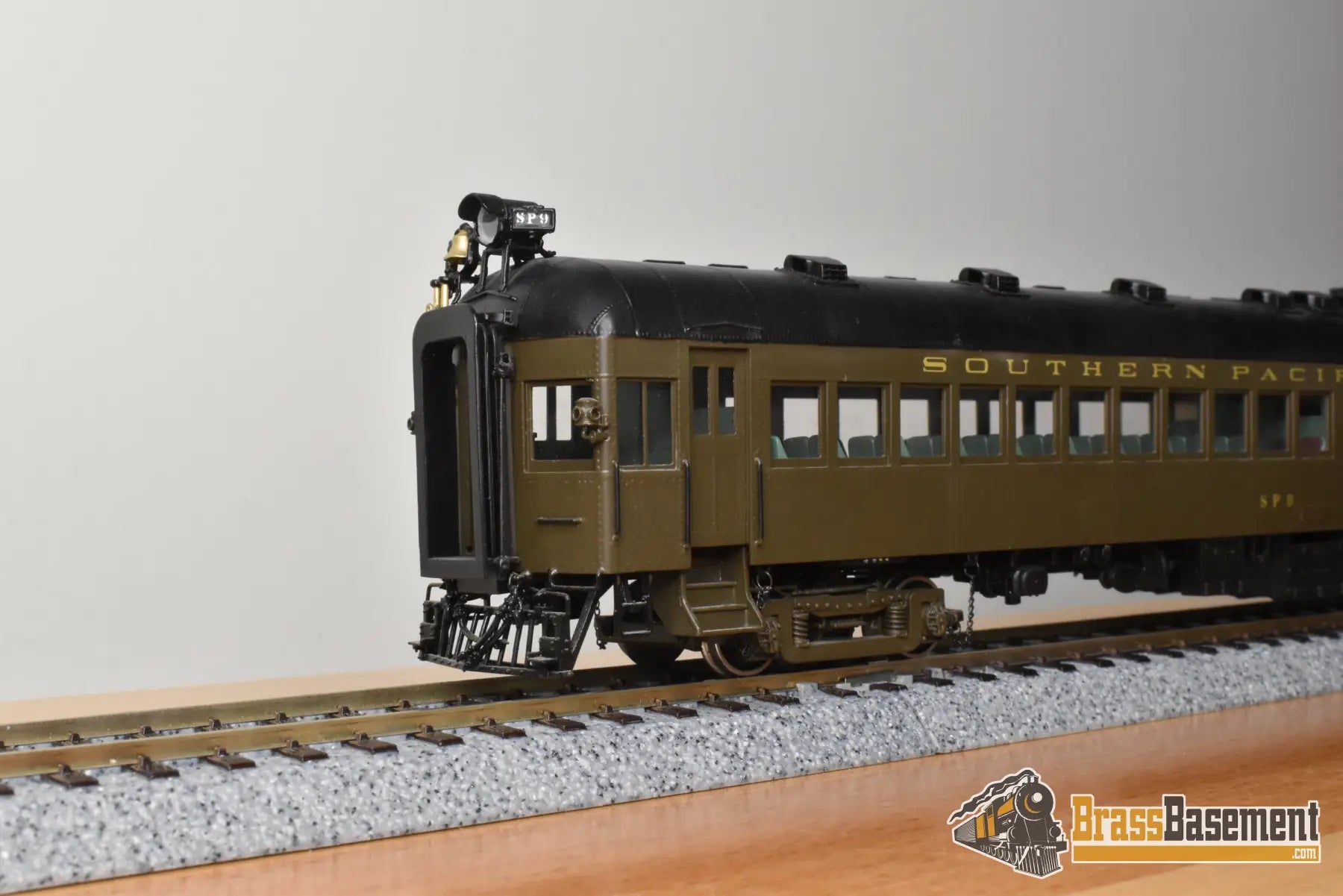 HO Brass - W&R Southern Pacific Lines SPL #9 Brill Gas Electric Doodlebug - Samhongsa - FP - No Box Passenger