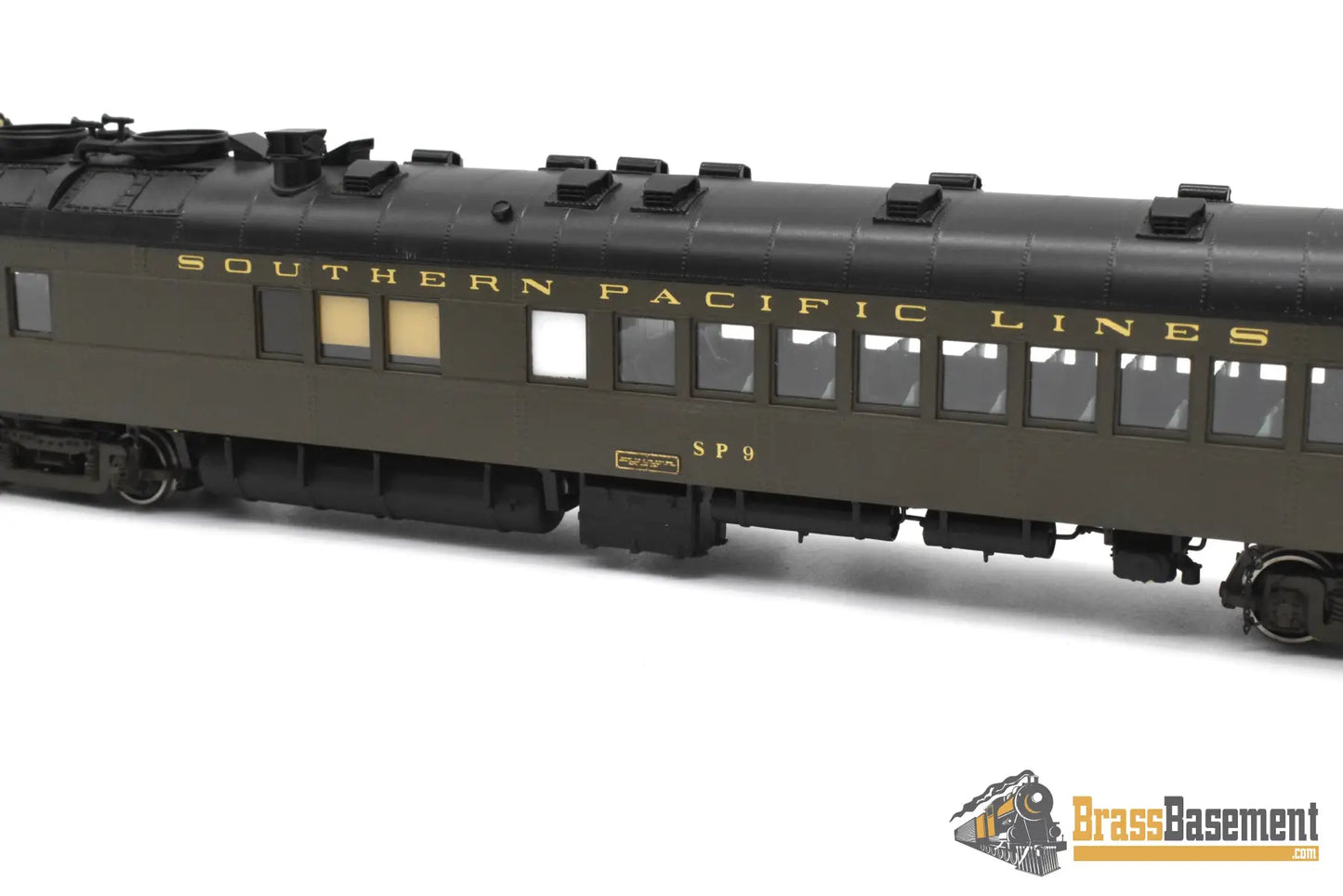HO Brass - W&R Southern Pacific Lines SPL #9 Brill Gas Electric Doodlebug - Samhongsa - FP - No Box Passenger
