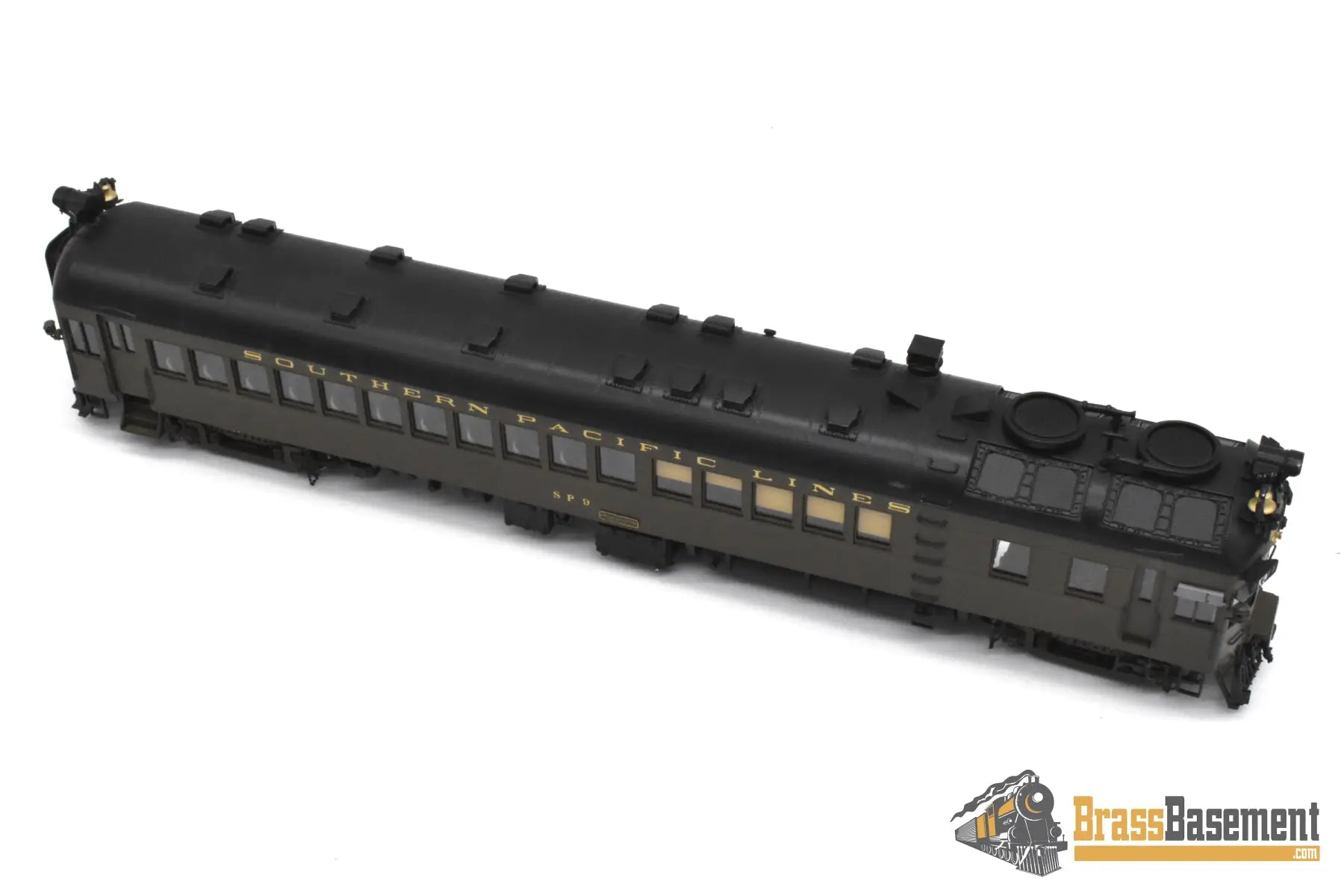 HO Brass - W&R Southern Pacific Lines SPL #9 Brill Gas Electric Doodlebug - Samhongsa - FP - No Box Passenger