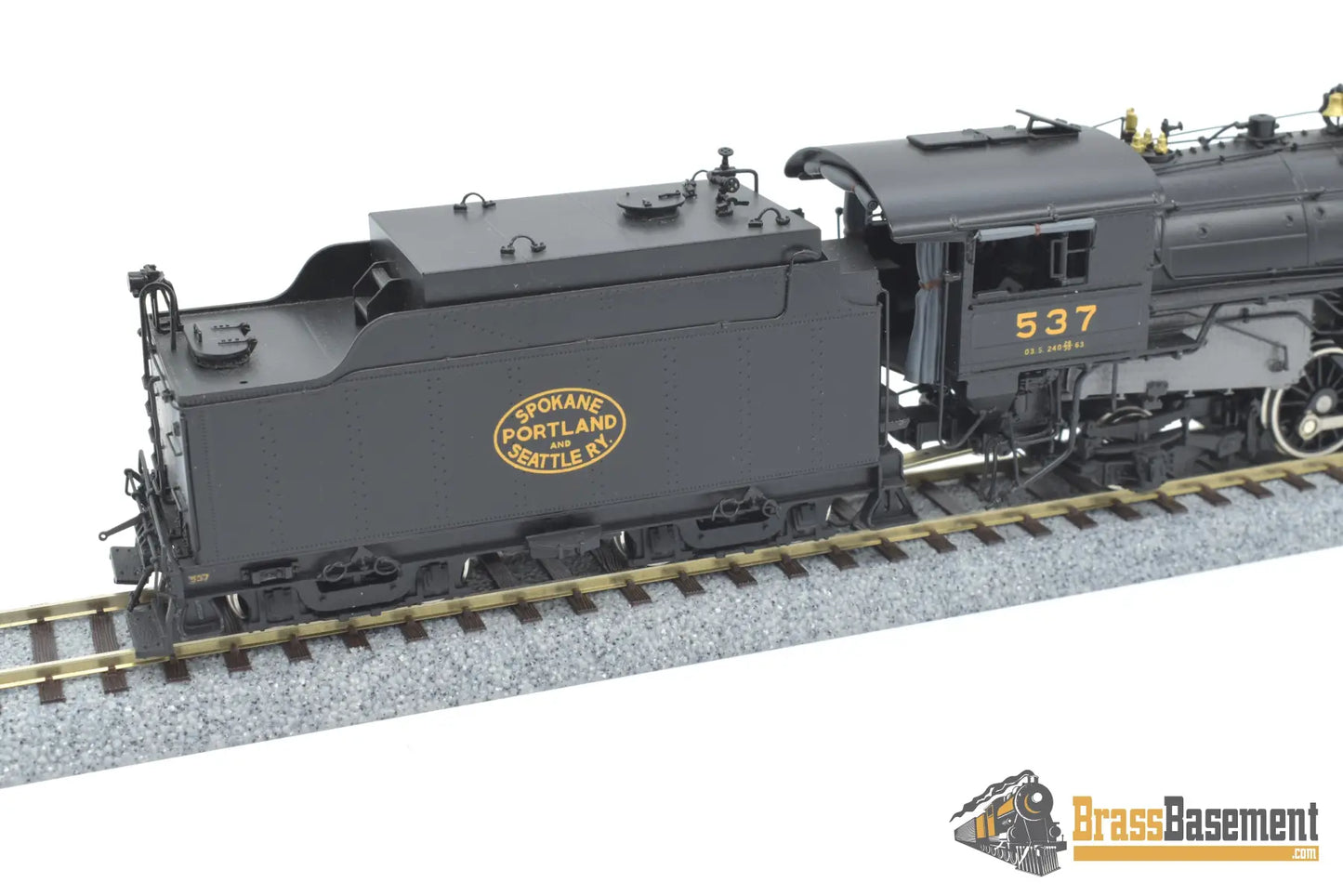 Ho Brass - W&R Sp&S Spokane Portland And Seattle O - 3 2 - 8 - 2 #537 F/P Nice Steam