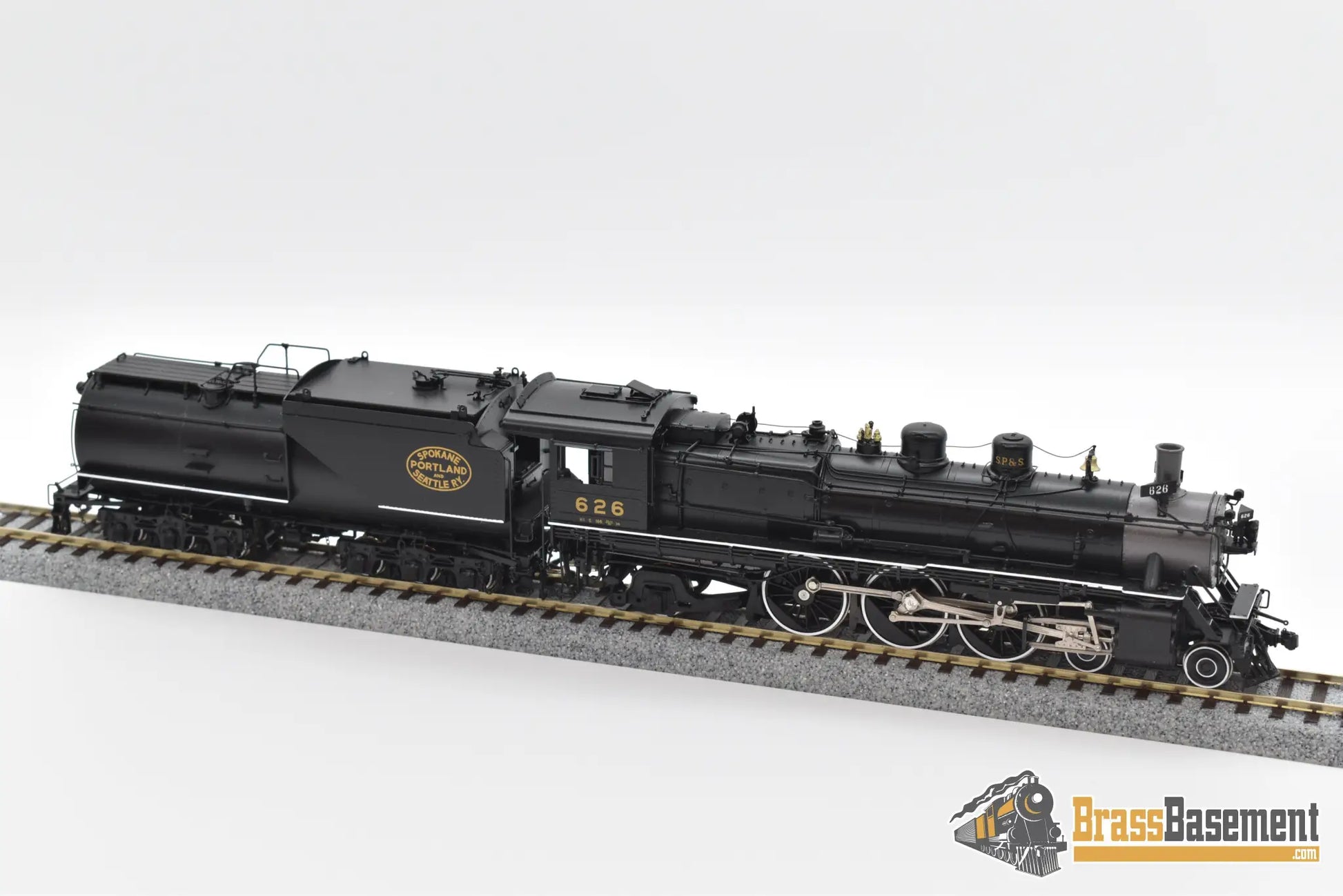 Ho Brass - W&R Spokane Portland & Seattle Sp&S H - 1 4 - 6 - 2 Version 1 #626 Gorgeous Steam