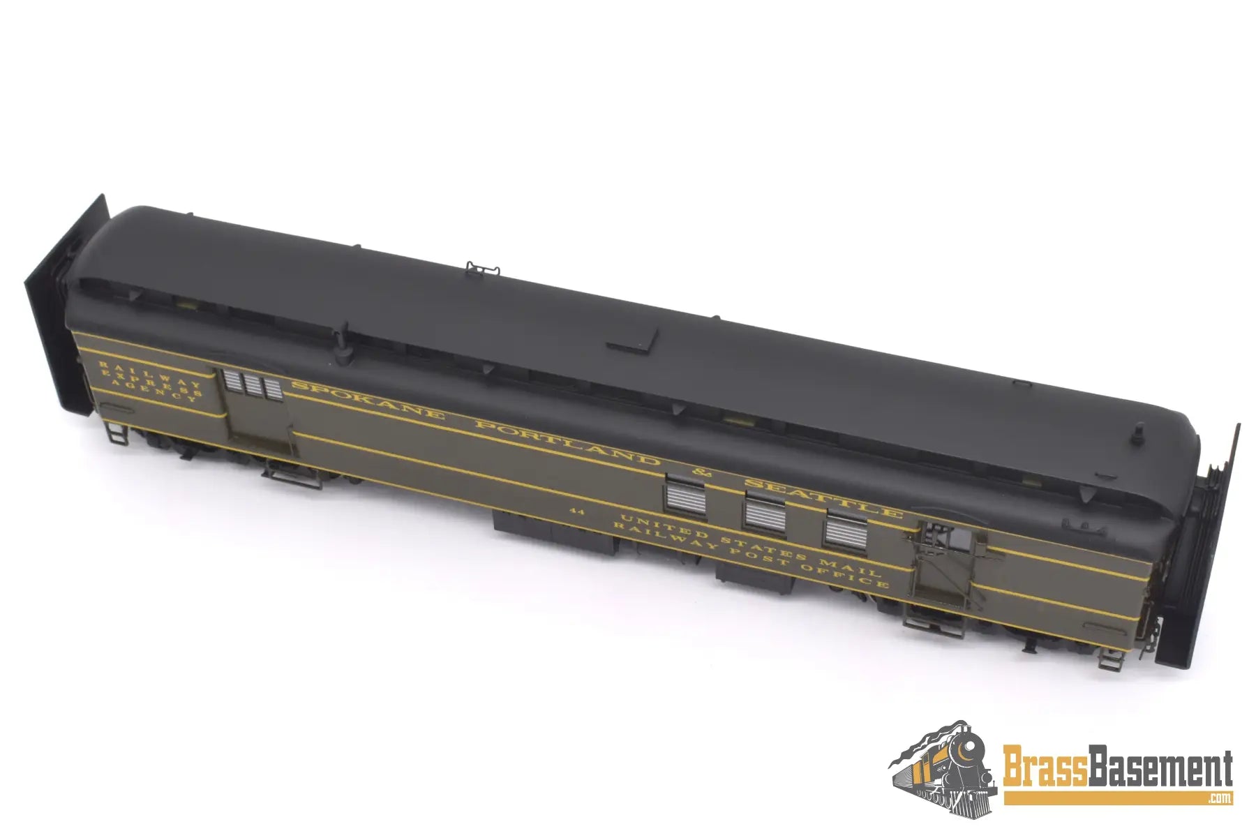 Ho Brass - W&R Spokane Portland & Seattle Sp&S Mail Baggage Car #44 Rpo With Stripes Mint Passenger