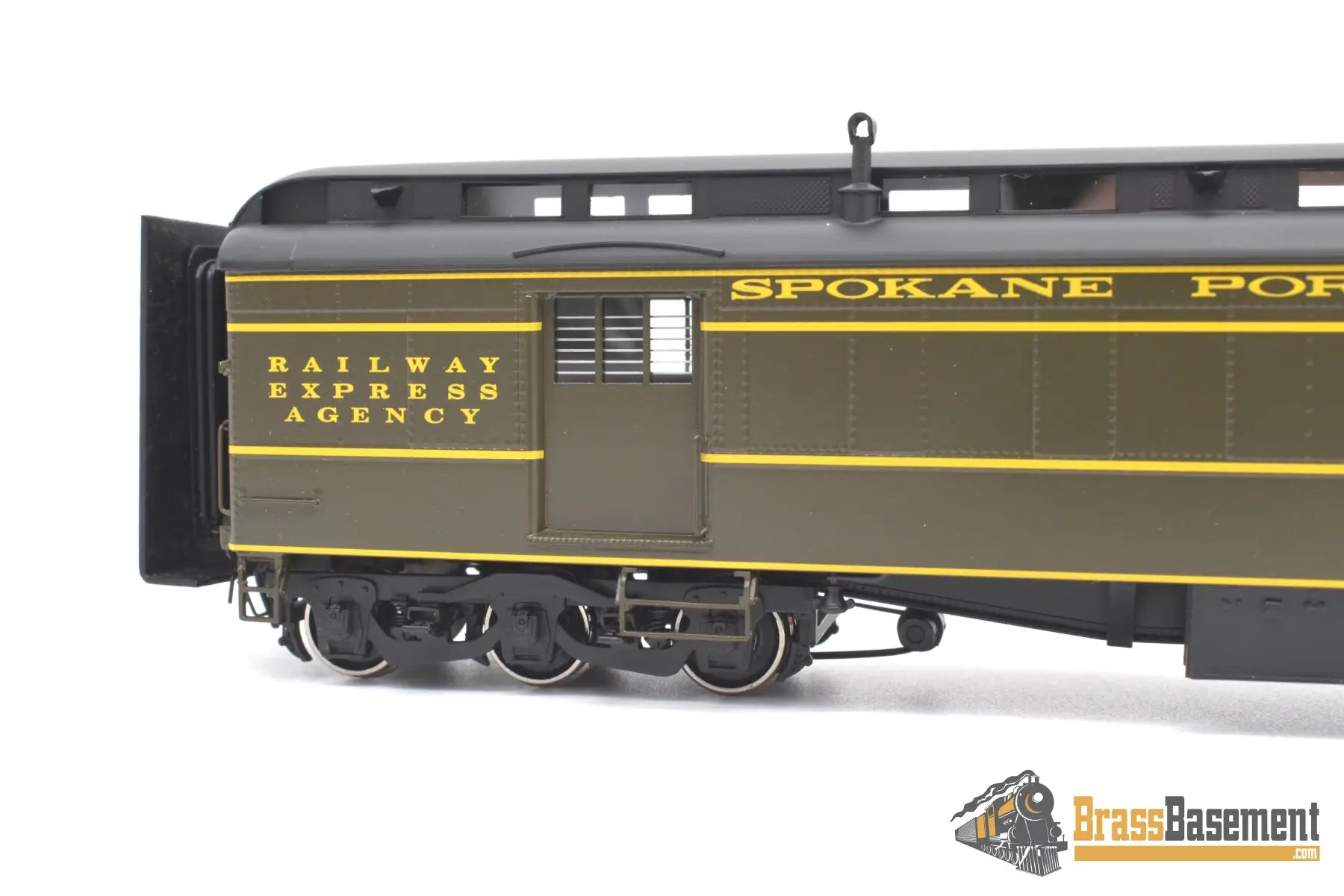 Ho Brass - W&R Spokane Portland & Seattle Sp&S Mail Baggage Car #44 Rpo With Stripes Mint Passenger