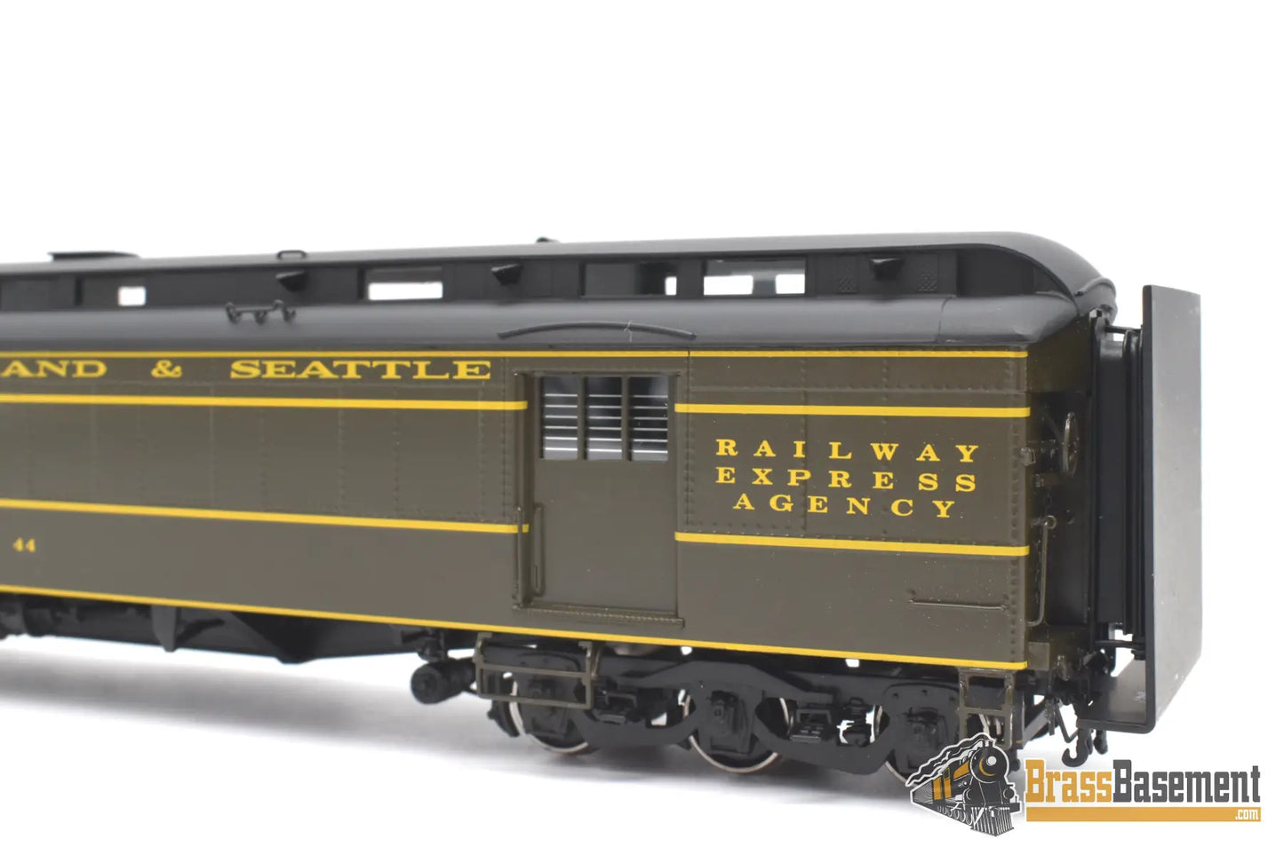 Ho Brass - W&R Spokane Portland & Seattle Sp&S Mail Baggage Car #44 Rpo With Stripes Mint Passenger