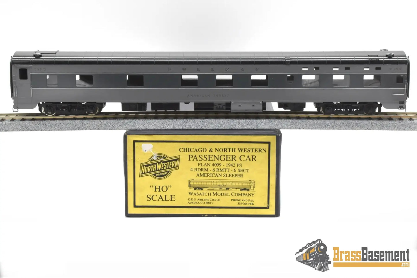 Ho Brass - Wasatch Model Co. Chicago & Northwestern Pullman ‘American Indian’ 4 - 6 - 6 Factory