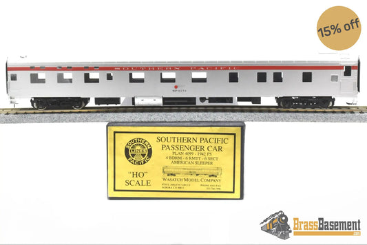 Ho Brass - Wasatch Model Co. Southern Pacific Sp #9151 Pullman 4 - 6 - 6 Factory Paint Tomato