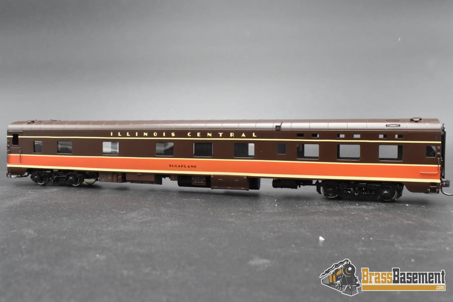 HO Brass – Wasatch Plan 4099 Illinois Central “Sugarland” Passenger Car – Factory Painted – Mint Passenger